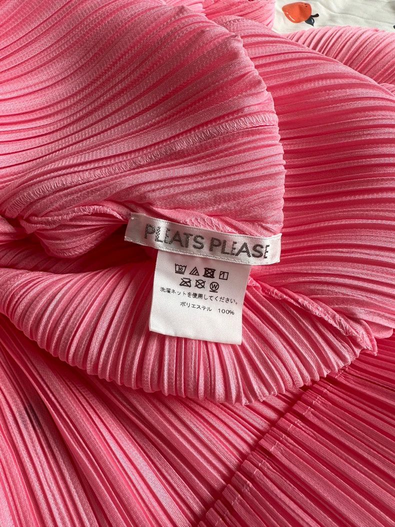 Issey Miyake Issey Miyake size:3 Pink sleeveless pleated dress Size XS / US 0-2 / IT 36-38 - 6 Thumbnail