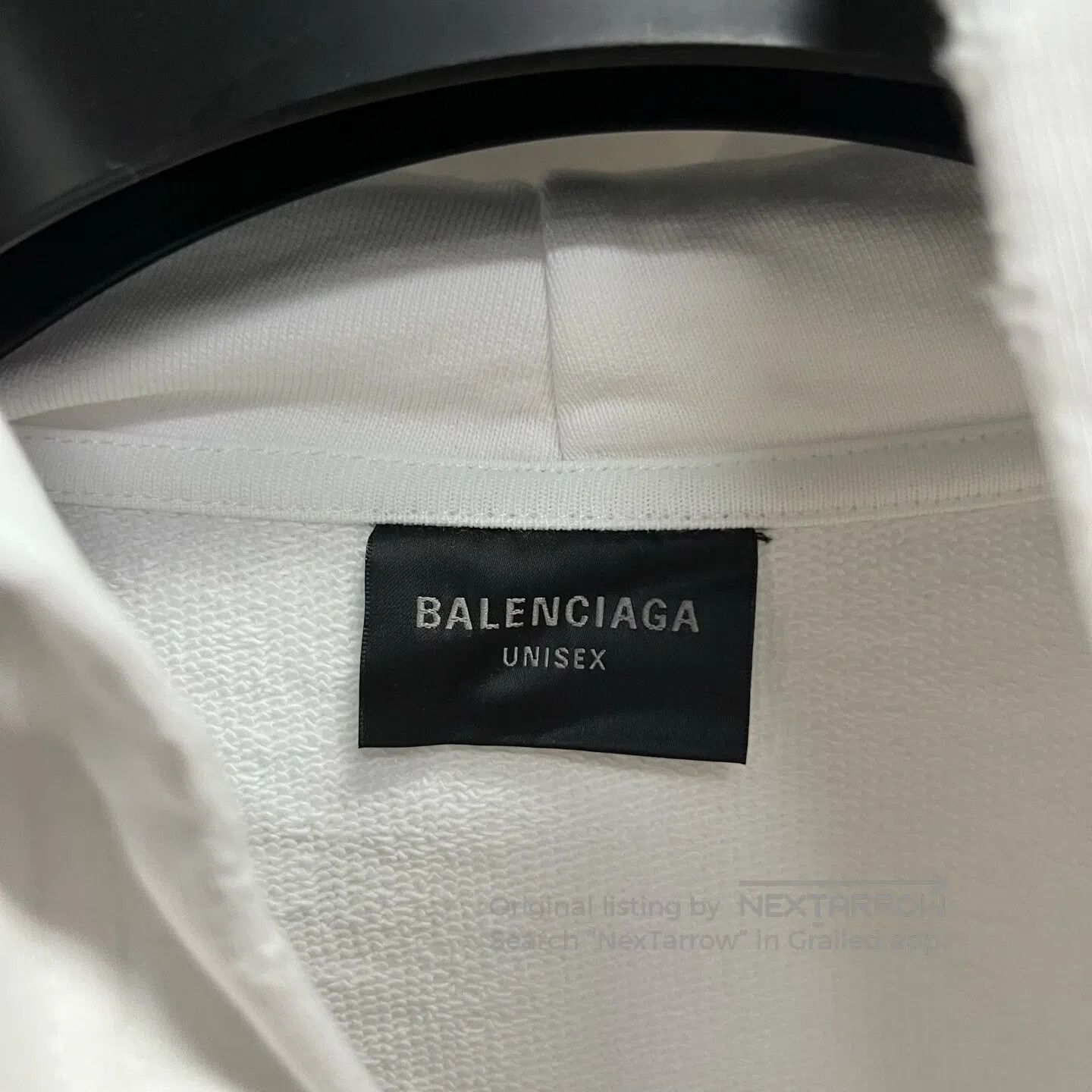 Balenciaga Balenciaga White logo-print hoodie| Size US XS / EU 42 / 0 - 2 Thumbnail