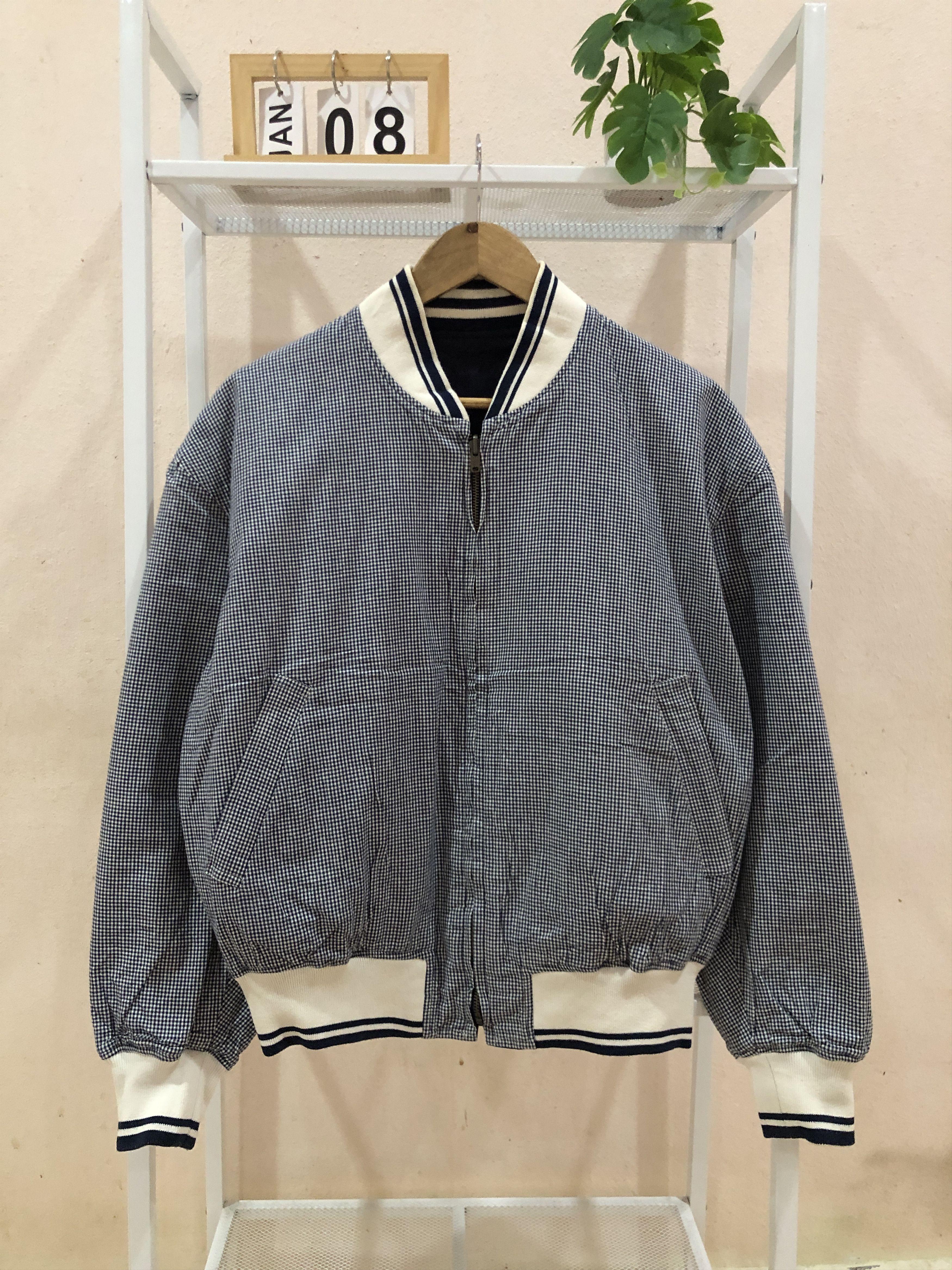 Japanese Brand Vintage 80s Paccino Reversible Embroidery Varsity Bomber Size US L / EU 52-54 / 3 - 3 Thumbnail