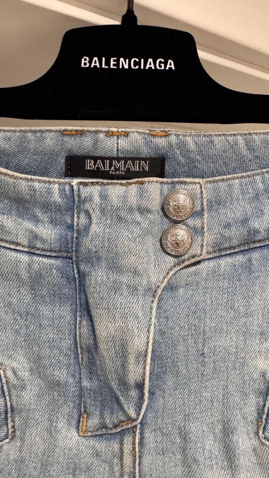 Balmain Balmain Women’s Zippered Biker Jeans Size 26" / US 2 / IT 38 - 5 Thumbnail