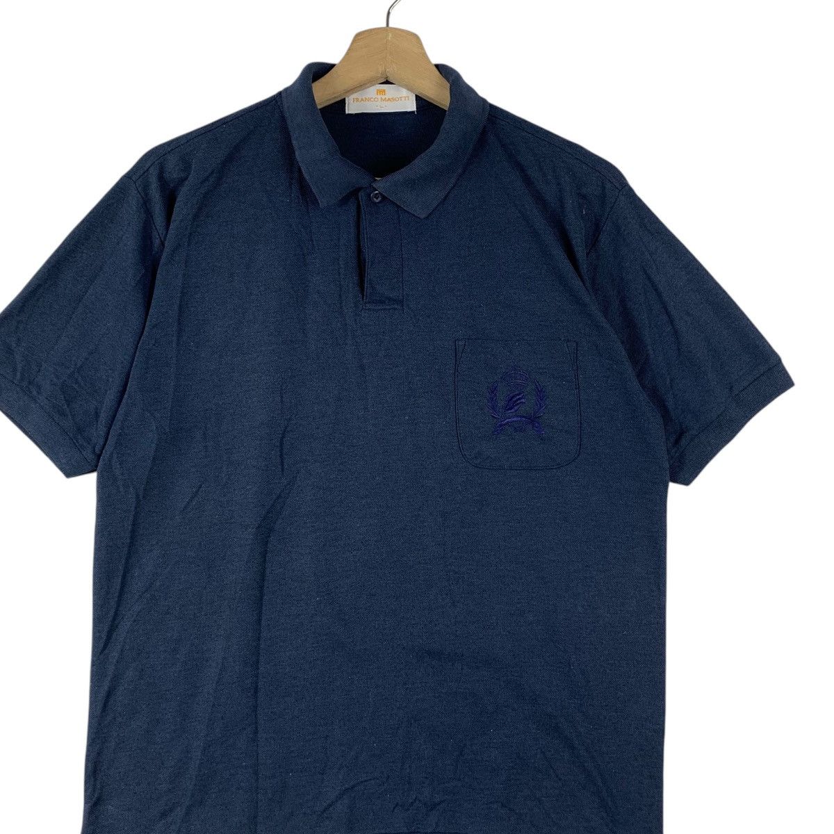 Vintage Vintage FRANCO MASOTTI ITALY Crest Logo Polo Tee Shirt Top Size US L / EU 52-54 / 3 - 3 Thumbnail