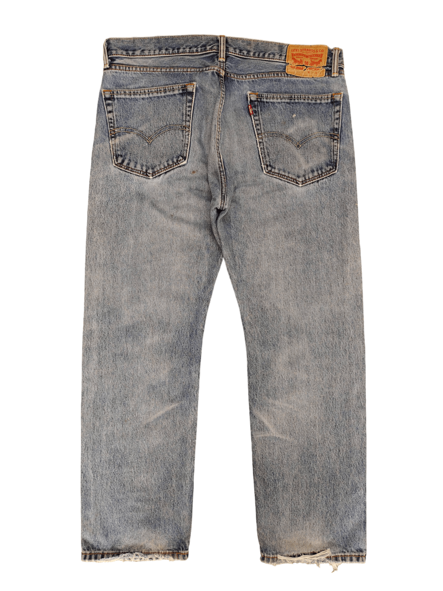 Levi's Vintage Y2k Levis 505 Distress Faded Sand Wash Denim Jeans Size US 36 / EU 52 - 12 Thumbnail