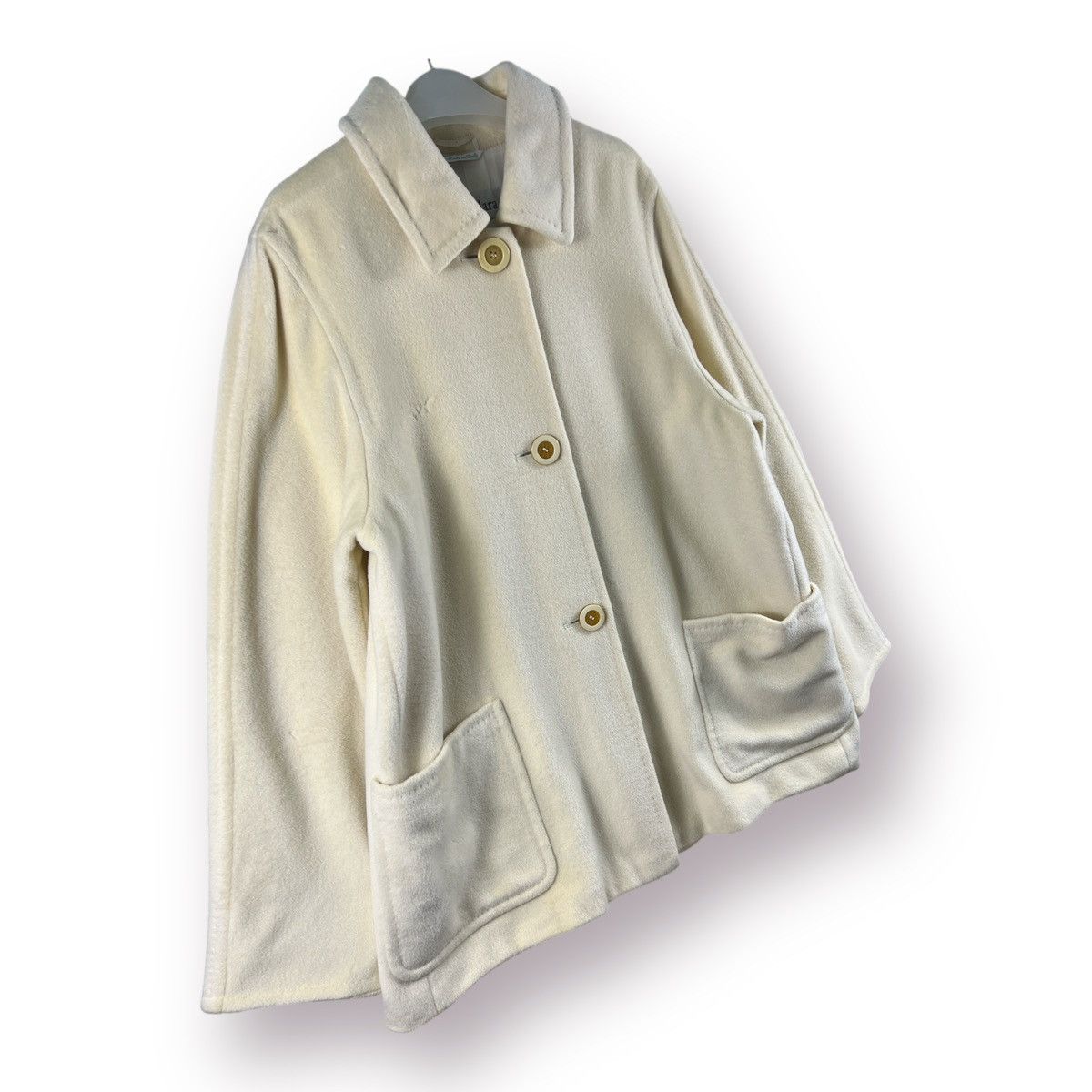 Max Mara × Weekend Max Mara 🔥 MAX MARA LUXURY CREAM WHITE OVER COAT🔥 Size L / US 10 / IT 46 - 3 Thumbnail