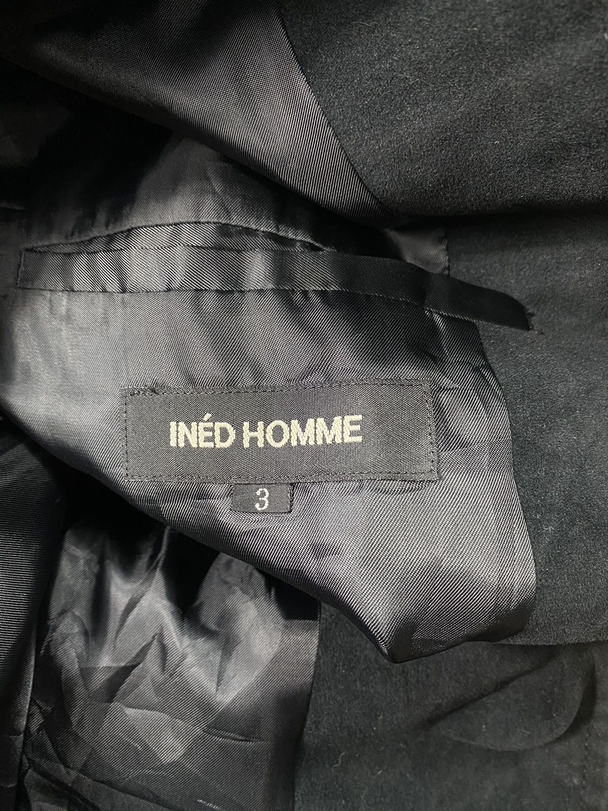 Japanese Brand Ined Homme By Yohji Yamamoto Belted Moleskin Coat Size US M / EU 48-50 / 2 - 18 Thumbnail