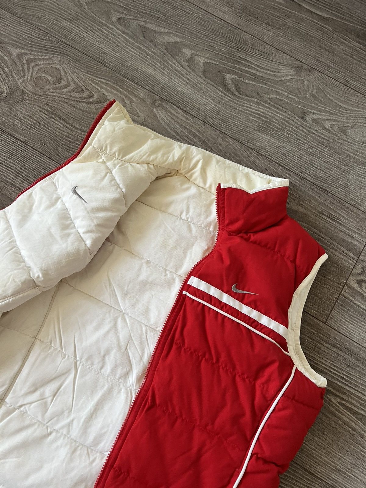Vintage ‼️Vintage Embroidered Swoosh Logo Insulated Reversible Vest‼️ Size S / US 4 / IT 40 - 11 Thumbnail