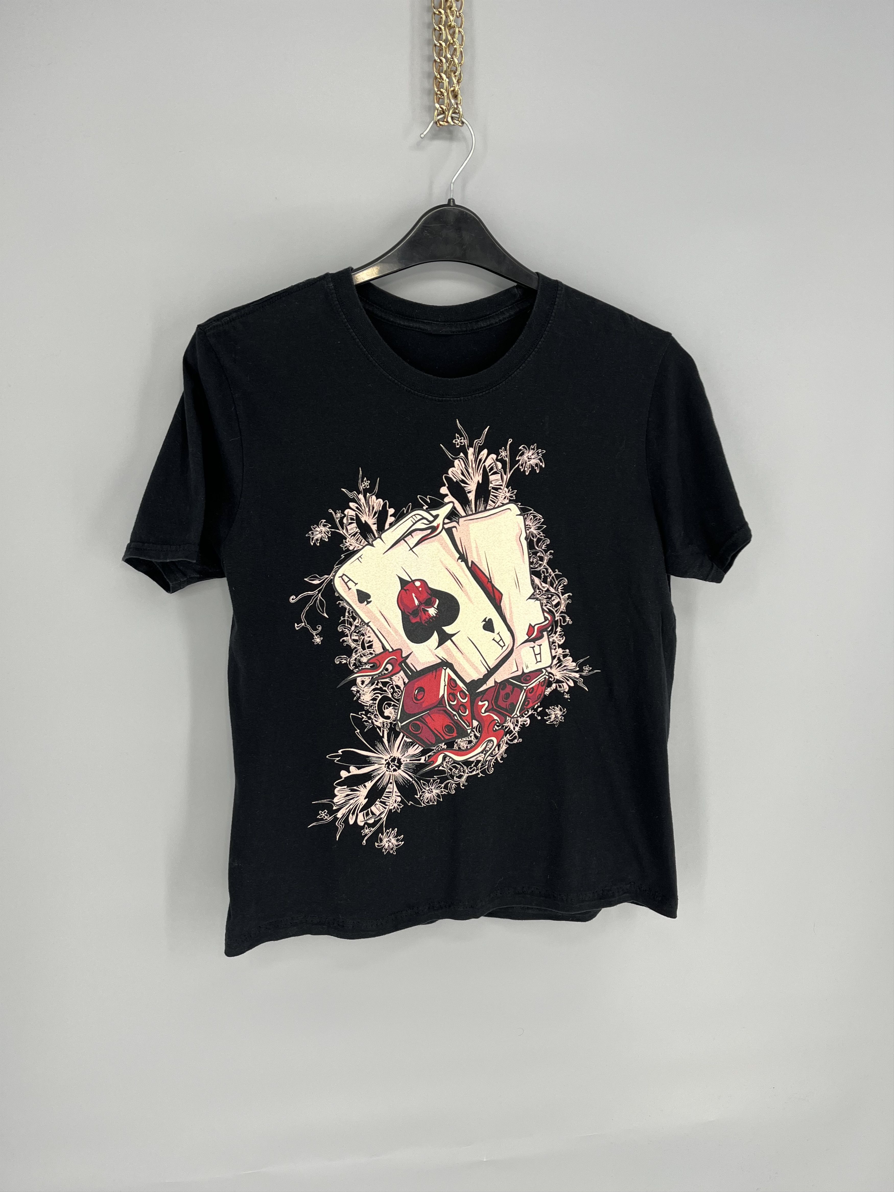 Band Tees Vintage Y2K lucky t-shirt aces with skulls casino style Size M / US 6-8 / IT 42-44 - 2 Thumbnail