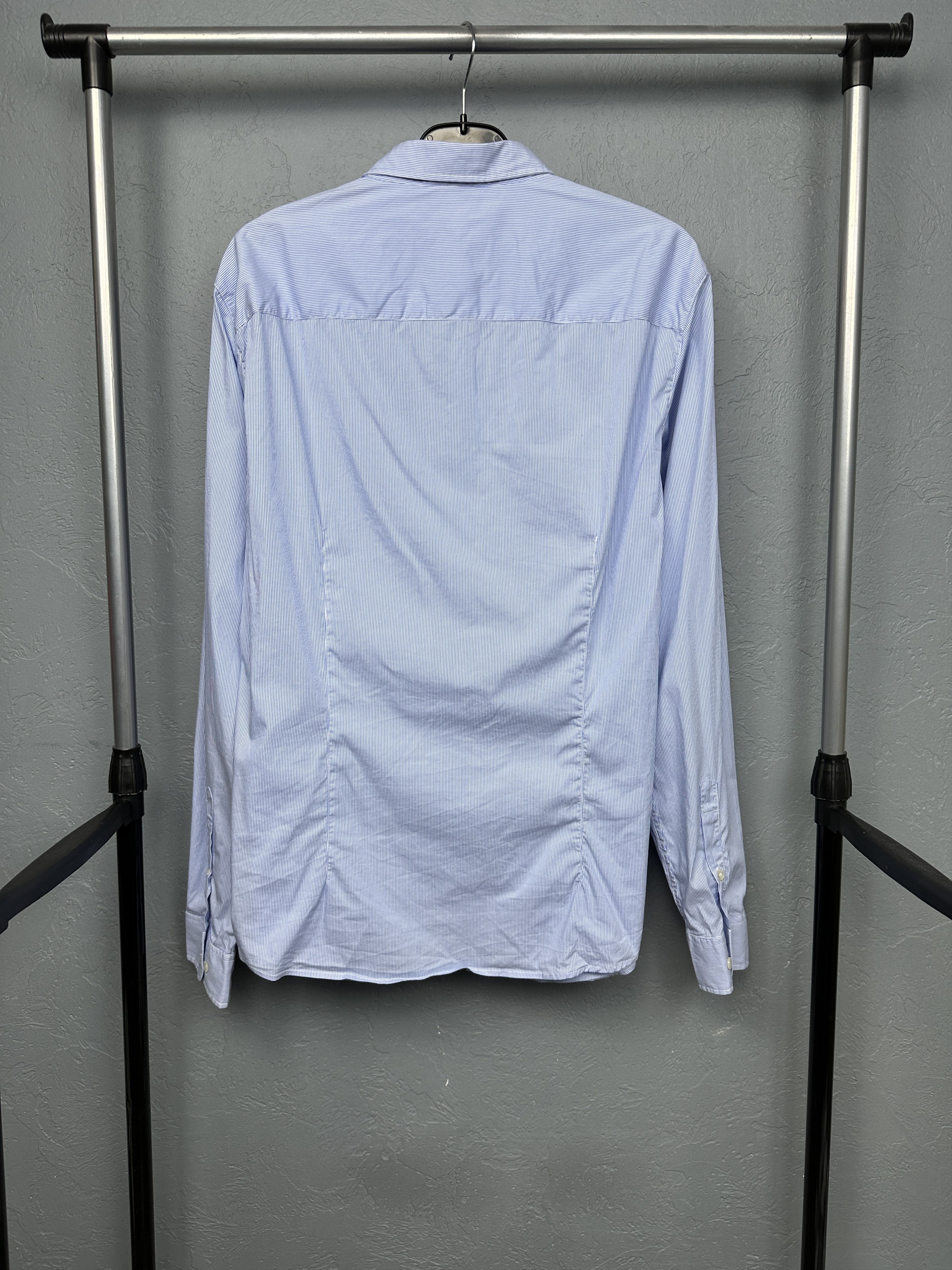 Armani Armani Jeans Mens Long Sleeve Striped Shirt Size US XXL / EU 58 / 5 - 7 Thumbnail