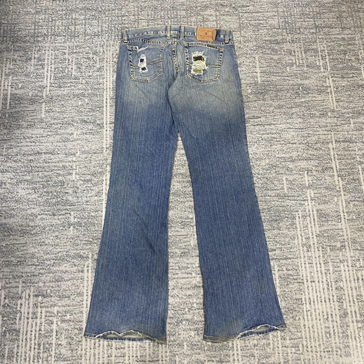 Japanese Brand × Vintage Flared🔥 Lucky Patchwork Washed Bootcut Jeans Hysteric 90s Size US 34 / EU 50 - 8 Thumbnail