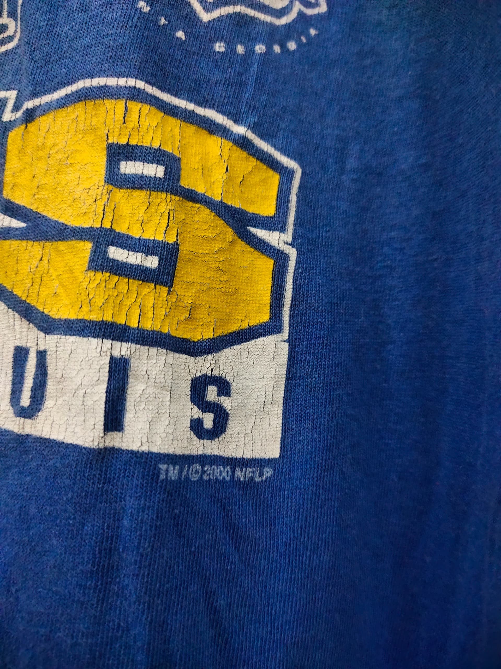 NFL Vintage 2000 St Louise Rams NFL Football promo t shirt rare Size US L / EU 52-54 / 3 - 3 Thumbnail
