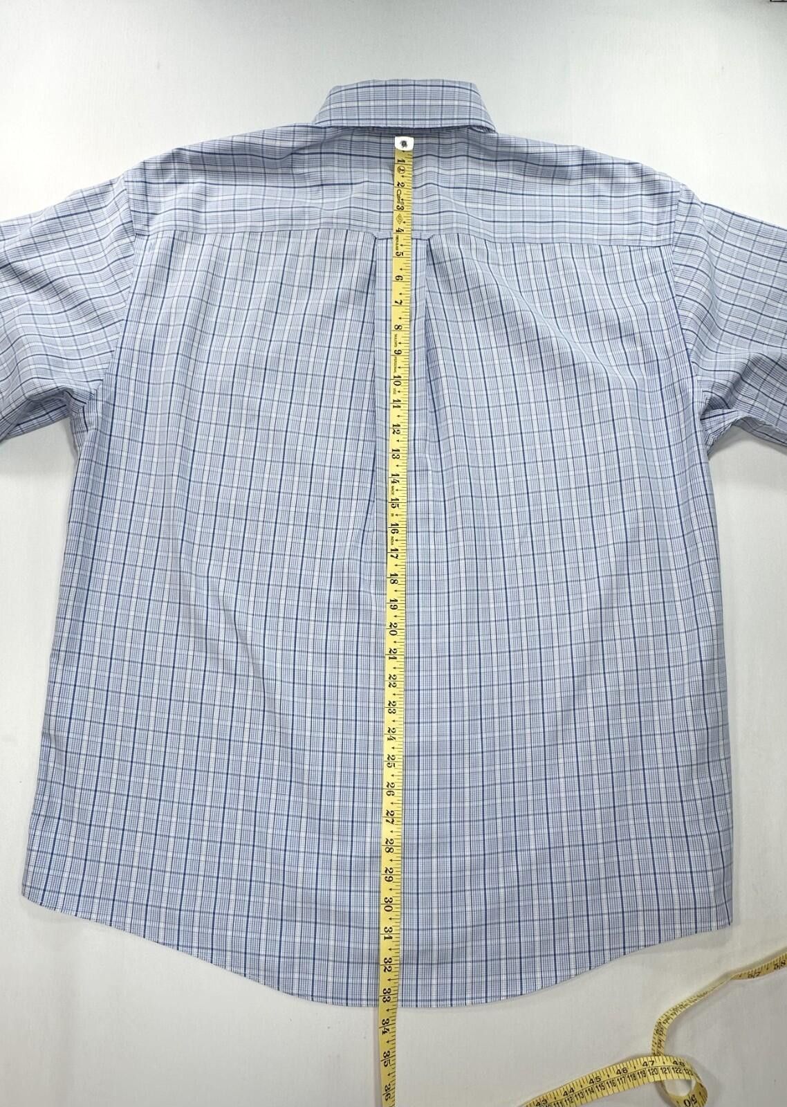 Orvis Orvis Checked 100% Cotton Oxford Button Up Blue Mens XL Size US XL / EU 56 / 4 - 3 Thumbnail