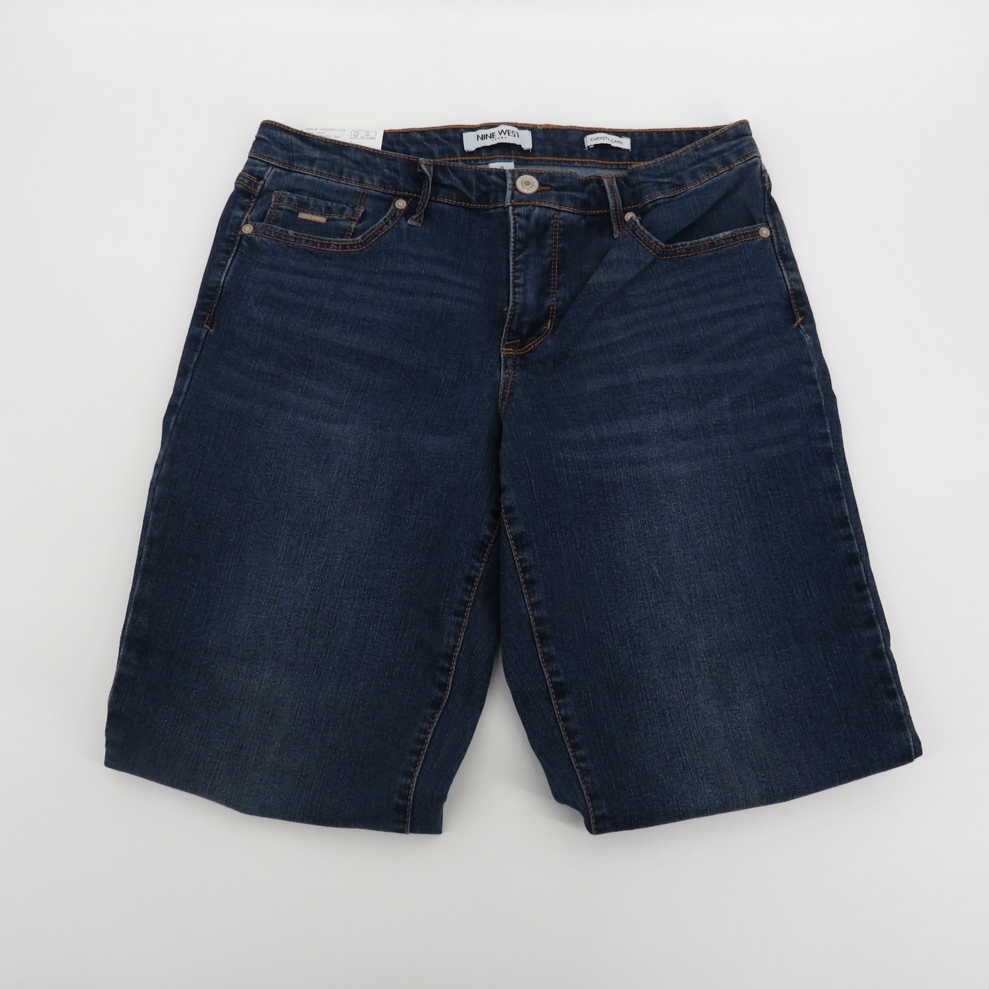Nine West Nine West Chrystie Capri Jeans Soft Touch Denim Relaxed Fit Size 30" / US 8 / IT 44 - 5 Thumbnail