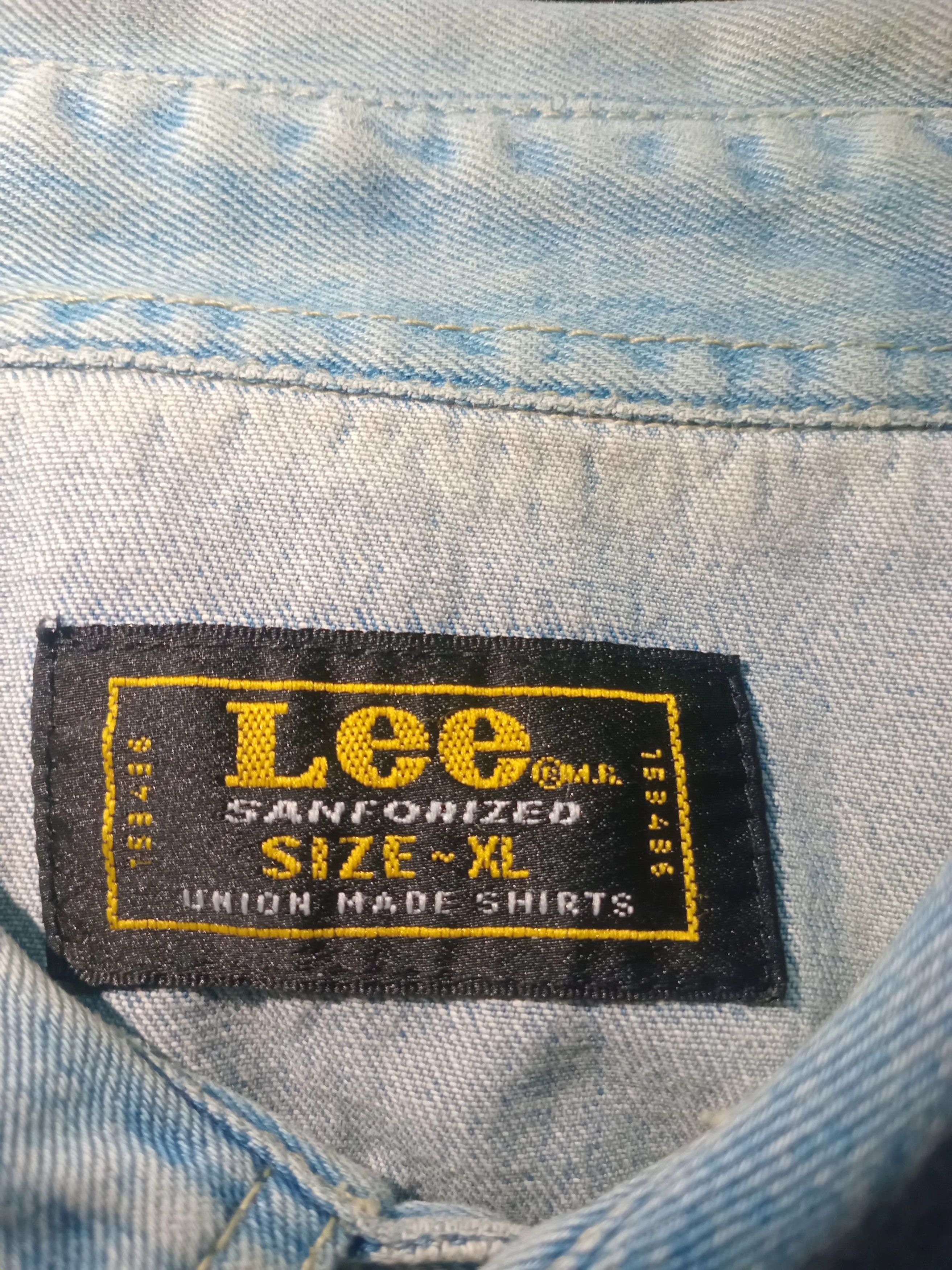 Vintage Lee Sanforized union made long sleeve shirt. Size US XL / EU 56 / 4 - 2 Thumbnail