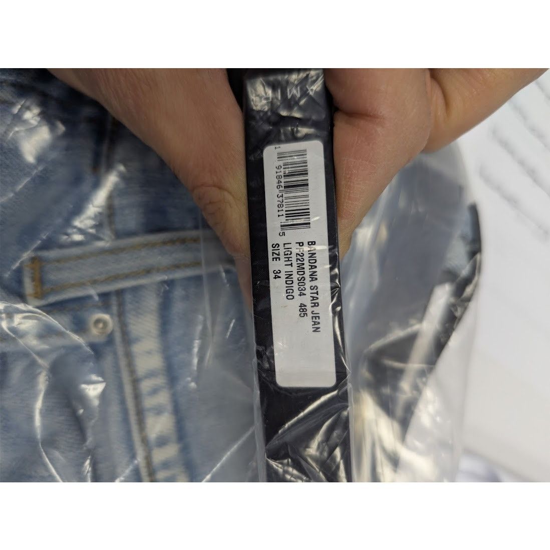 Amiri o1rshd1 Bandana Star Jean Denim Pants Jeans in Light Indigo Size US 34 / EU 50 - 22 Thumbnail