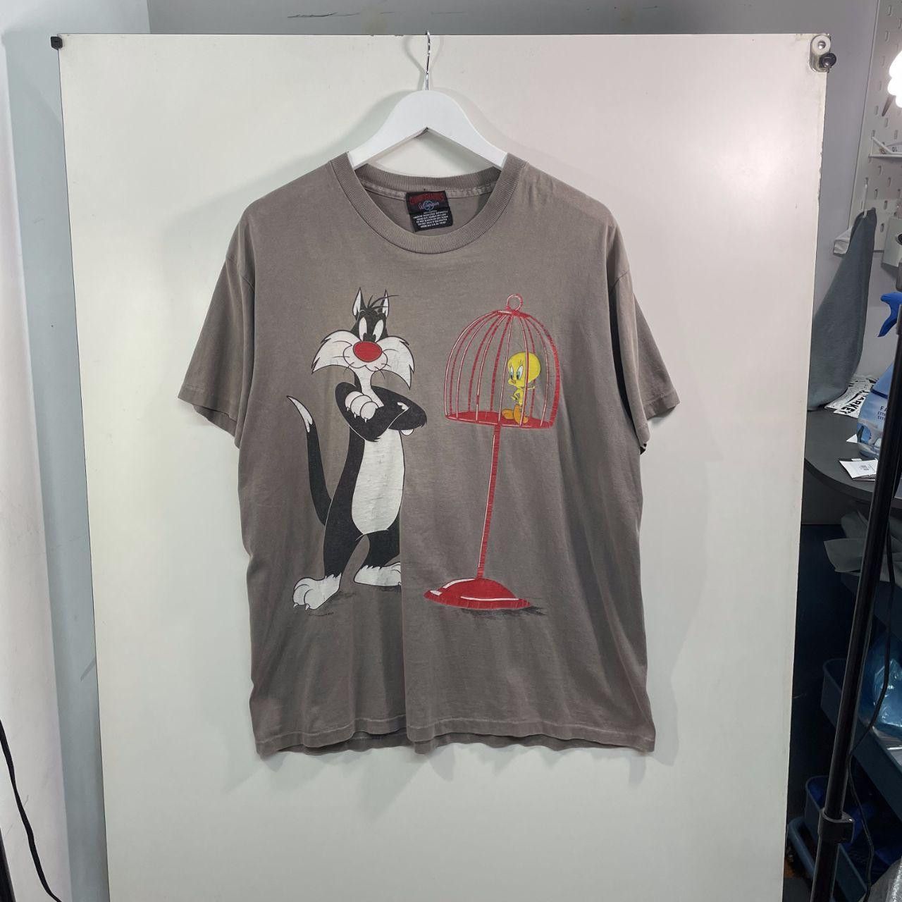 Vintage Sylvester Tweety Tee Size US L / EU 52-54 / 3 - 1 Thumbnail