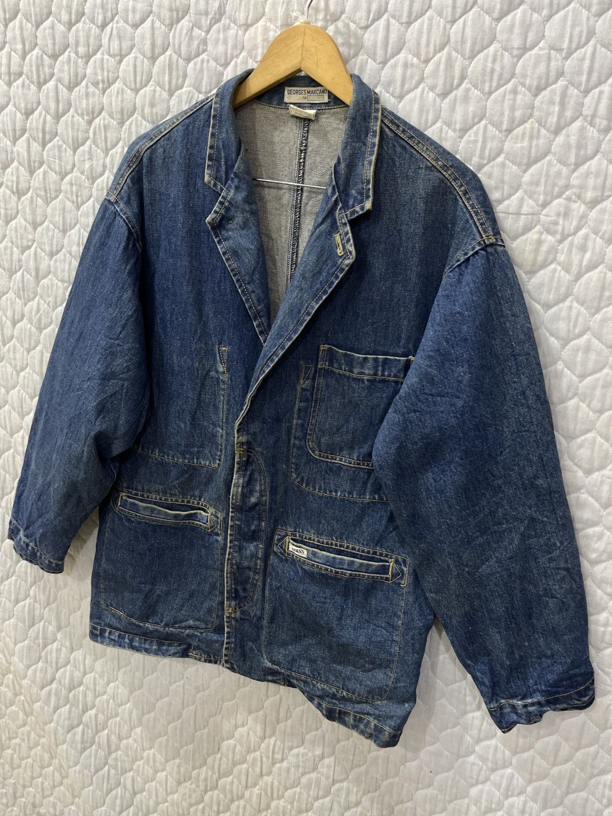 Guess (Zzzz)🔥🔥STEALS VINTAGE GUESS GEORGES MARCIANO DENIM JACKET Size US S / EU 44-46 / 1 - 2 Thumbnail