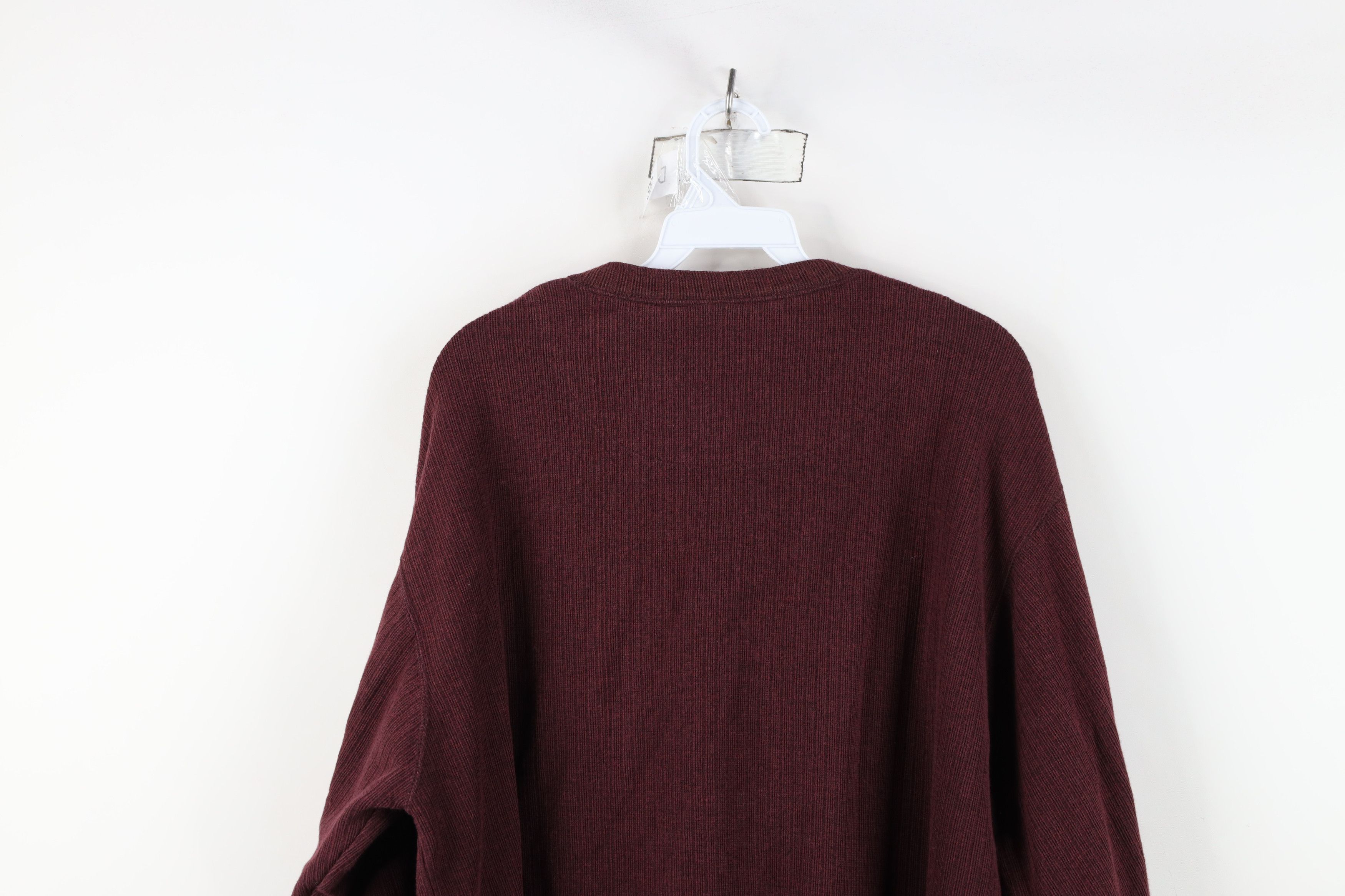 Vintage Vintage 90s Streetwear Ribbed Long Sleeve Henley T-Shirt Size US L / EU 52-54 / 3 - 8 Thumbnail