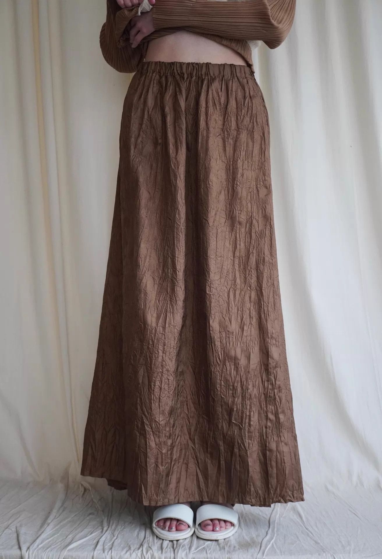 Issey Miyake Issey Miyake 1994 Rare Euro Bark Pleat Long Skirt S Size 26" / US 2 / IT 38 - 3 Thumbnail