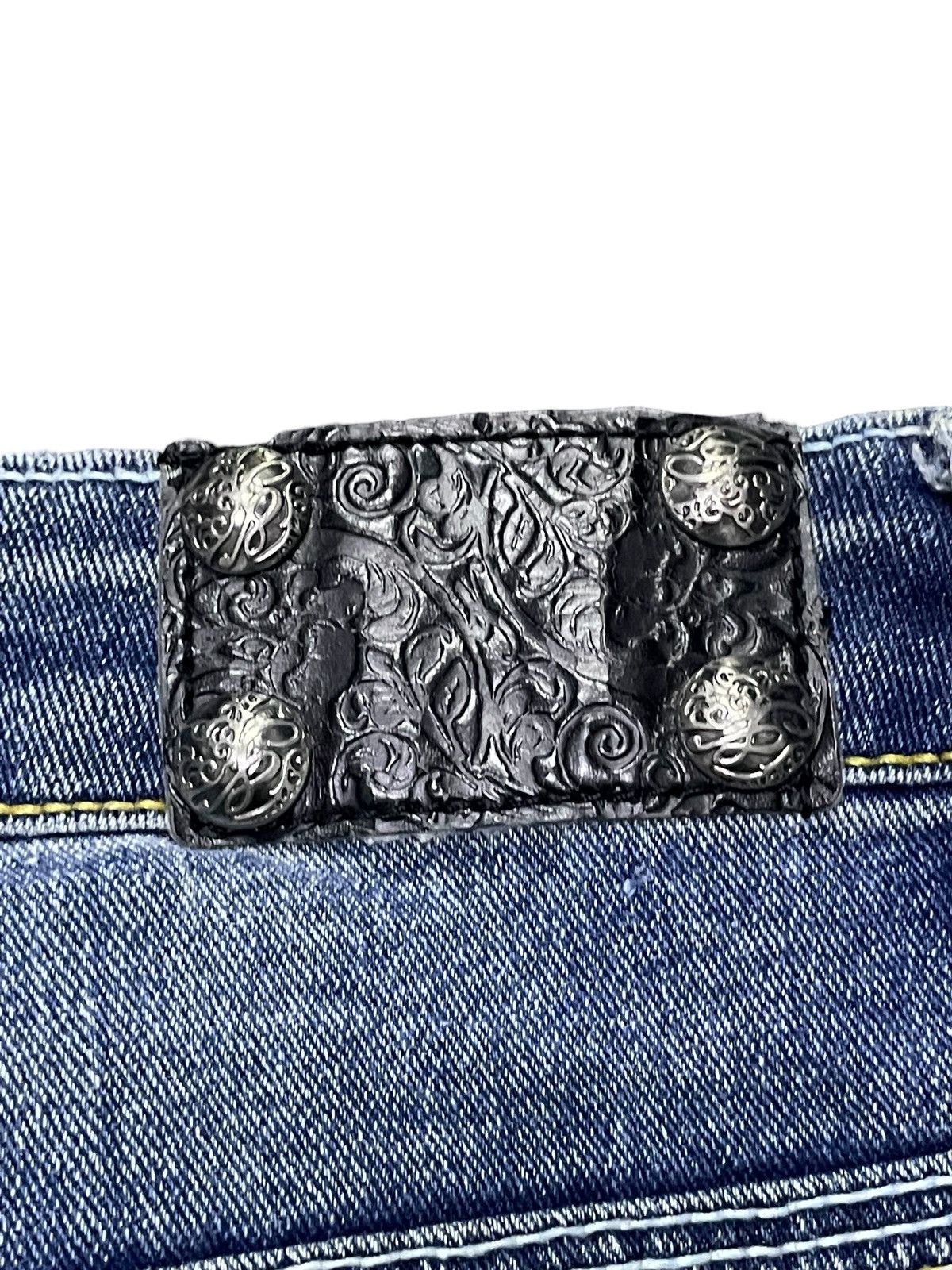 Affliction × Rock Revival Style & Co Y2K Style Affliction Stud Jort Size US 34 / EU 50 - 11 Thumbnail
