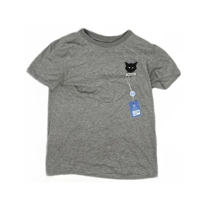 Miu Miu Miu Miu Casual Comfortable Round Neck T-Shirt 0079 Size XS / US 0-2 / IT 36-38 - 1 Thumbnail