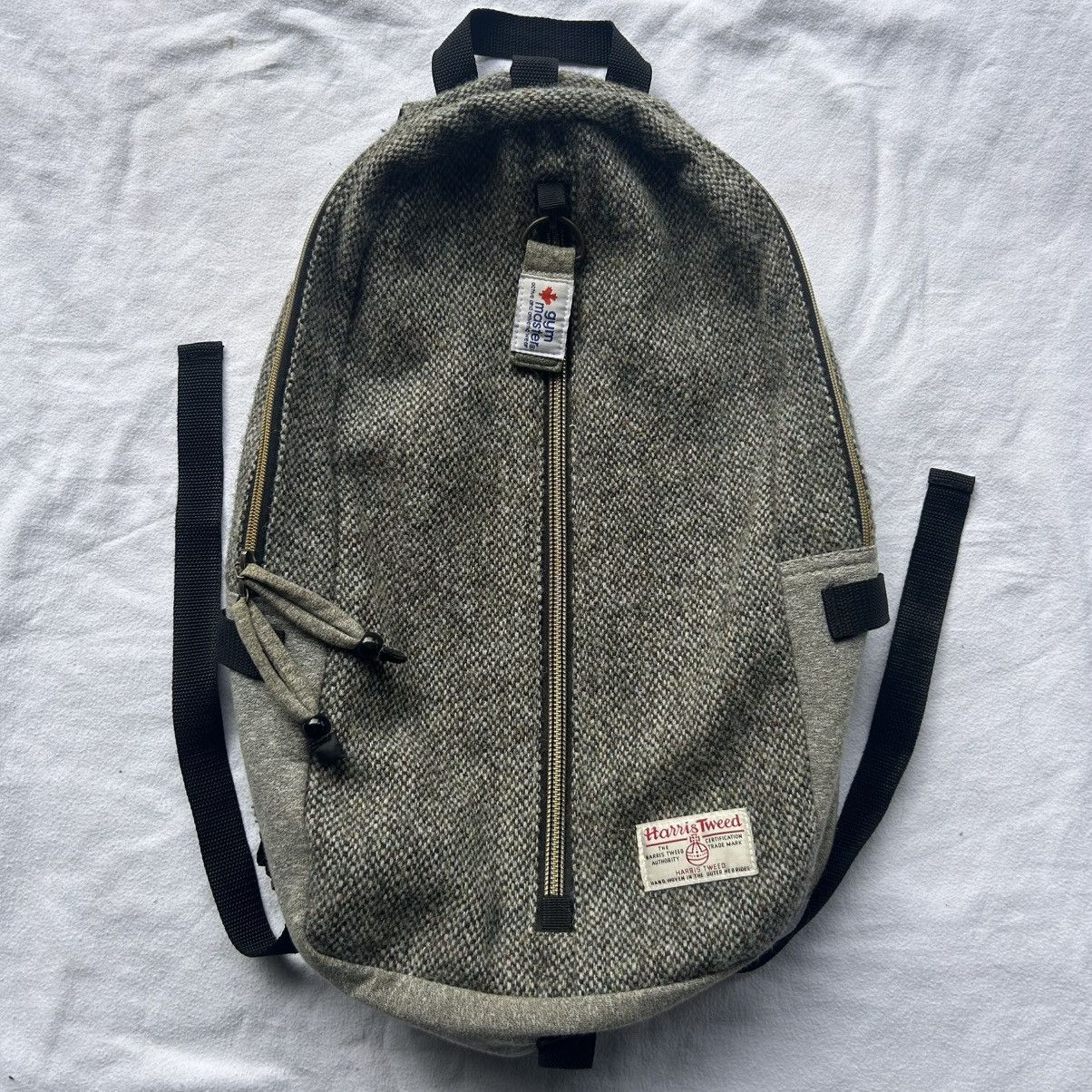 Japanese Brand Gym Master X Harris Tweed Zipper Bag | Grailed