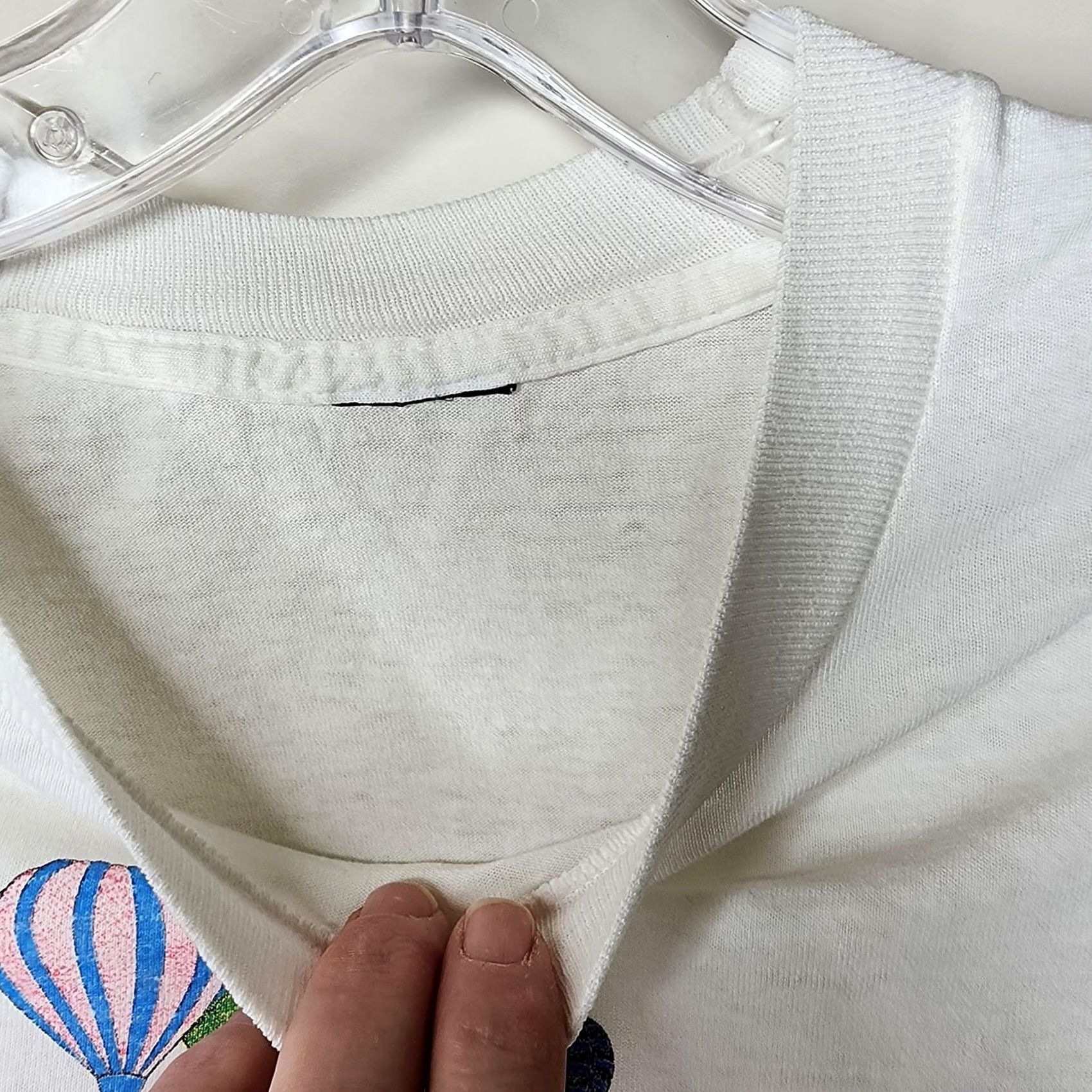 Vintage VINTAGE 1993 U.S. Nationals Hot Air Balloon Shirt Mens Large White 90s Tee Size US L / EU 52-54 / 3 - 5 Thumbnail