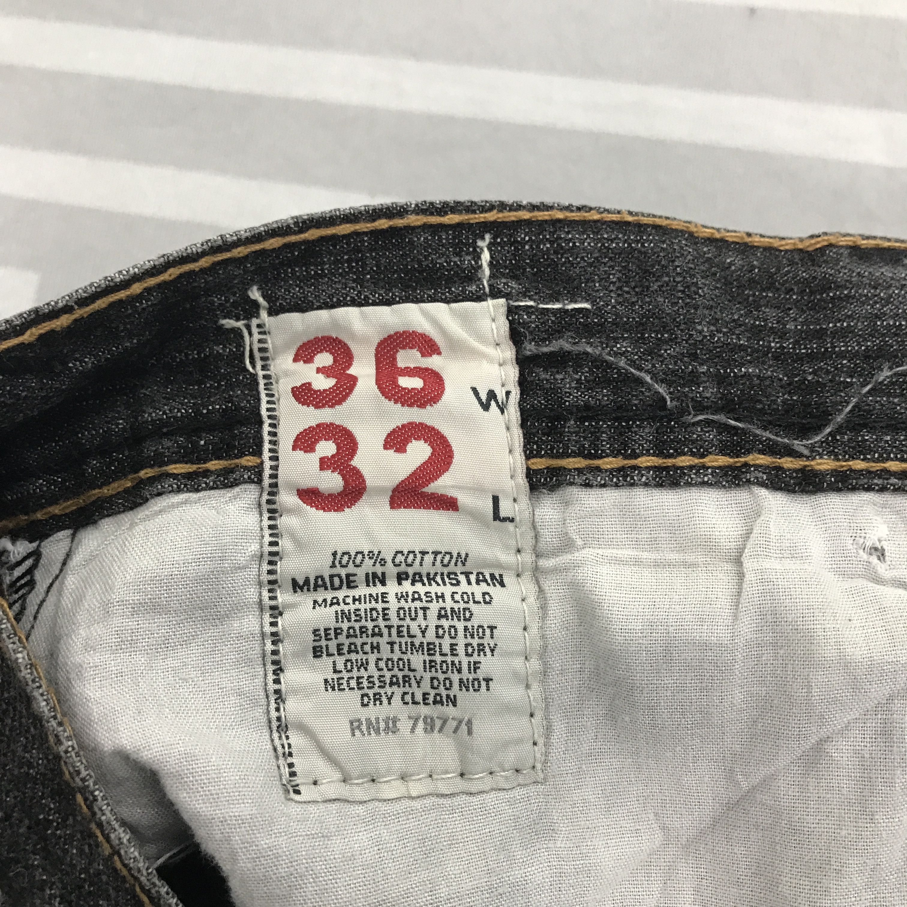 Japanese Brand × Vintage Japan Black denim Distressed style jeans Denim Size US 34 / EU 50 - 13 Thumbnail