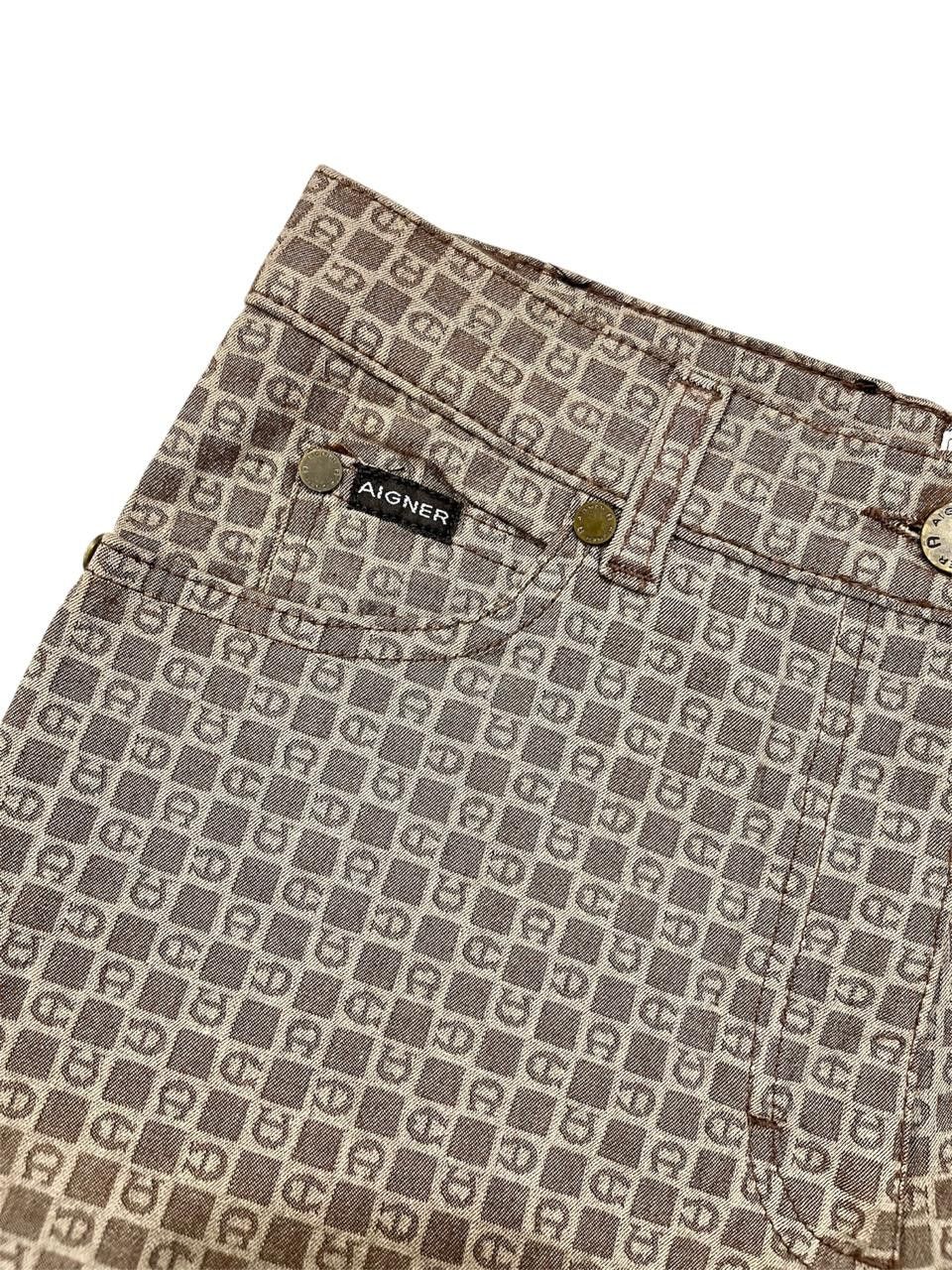 Aigner Vintage Aigner Monogram Pants Size 27" / US 4 / IT 40 - 5 Thumbnail