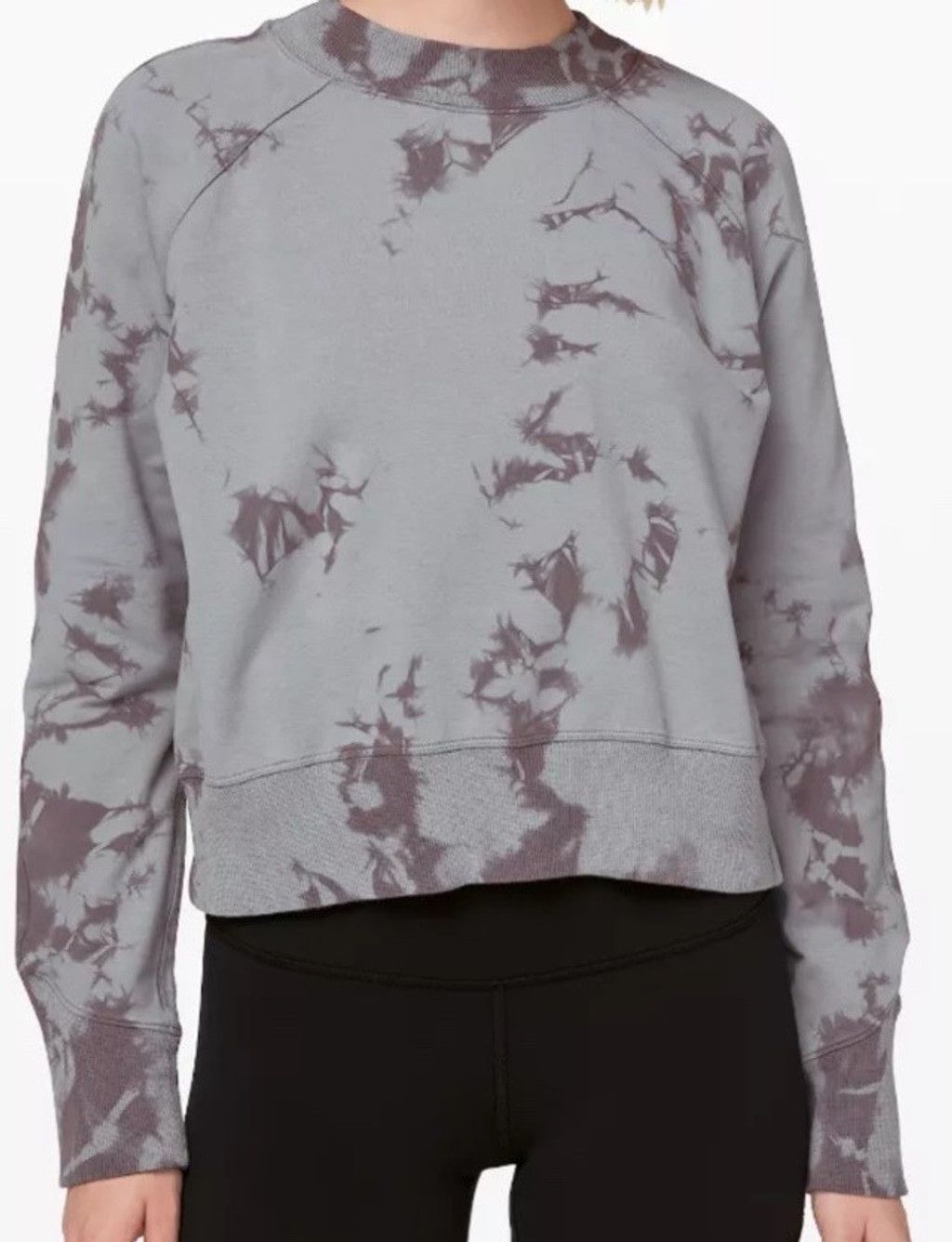 Lululemon LULULEMON READY TO ROLL SWEATSHIRT TIE DYE GRAY/PURPLE Sz 6 Size M / US 6-8 / IT 42-44 - 9 Thumbnail