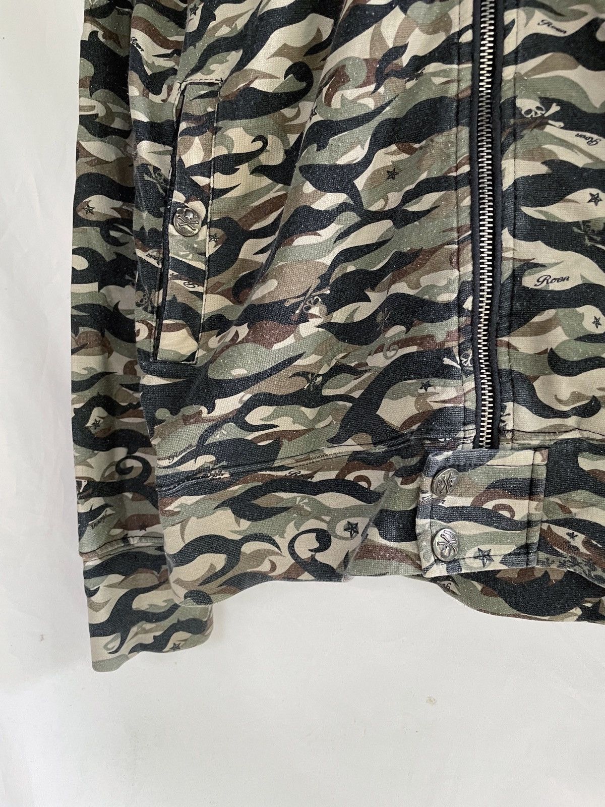 Roen ROEN GOLD SKULL ARMY ZIP HOODIE Size US L / EU 52-54 / 3 - 4 Thumbnail