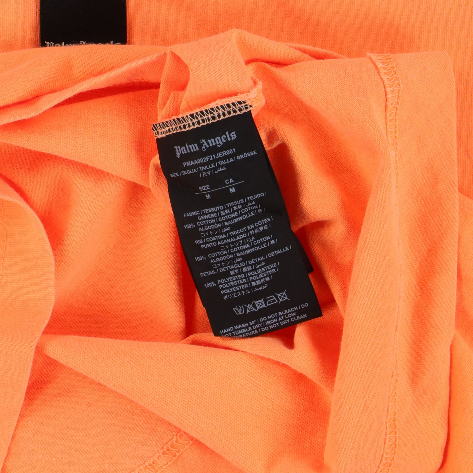Palm Angels Orange Blurred Logo Oversized T-Shirt Size US M / EU 48-50 / 2 - 6 Thumbnail