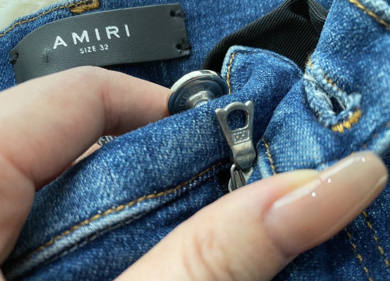Amiri Amiri washed blue OG original mx2 jeans 2412-Nextarrow Size US 32 / EU 48 - 6 Thumbnail