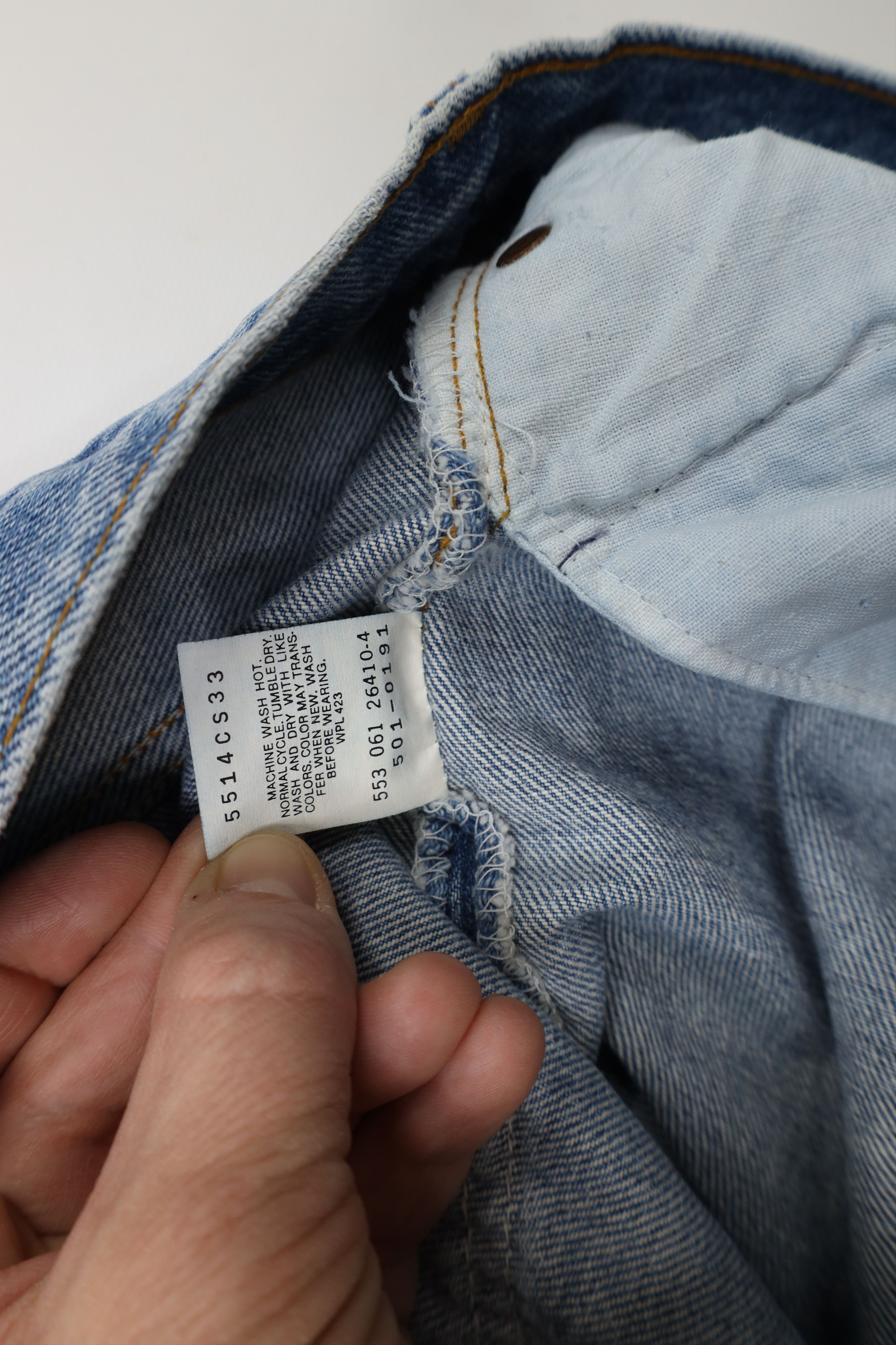 Levi's × Vintage Vintage 80s 90s Levis 501xx Fly Original Fit Jeans USA Size US 33 - 9 Thumbnail