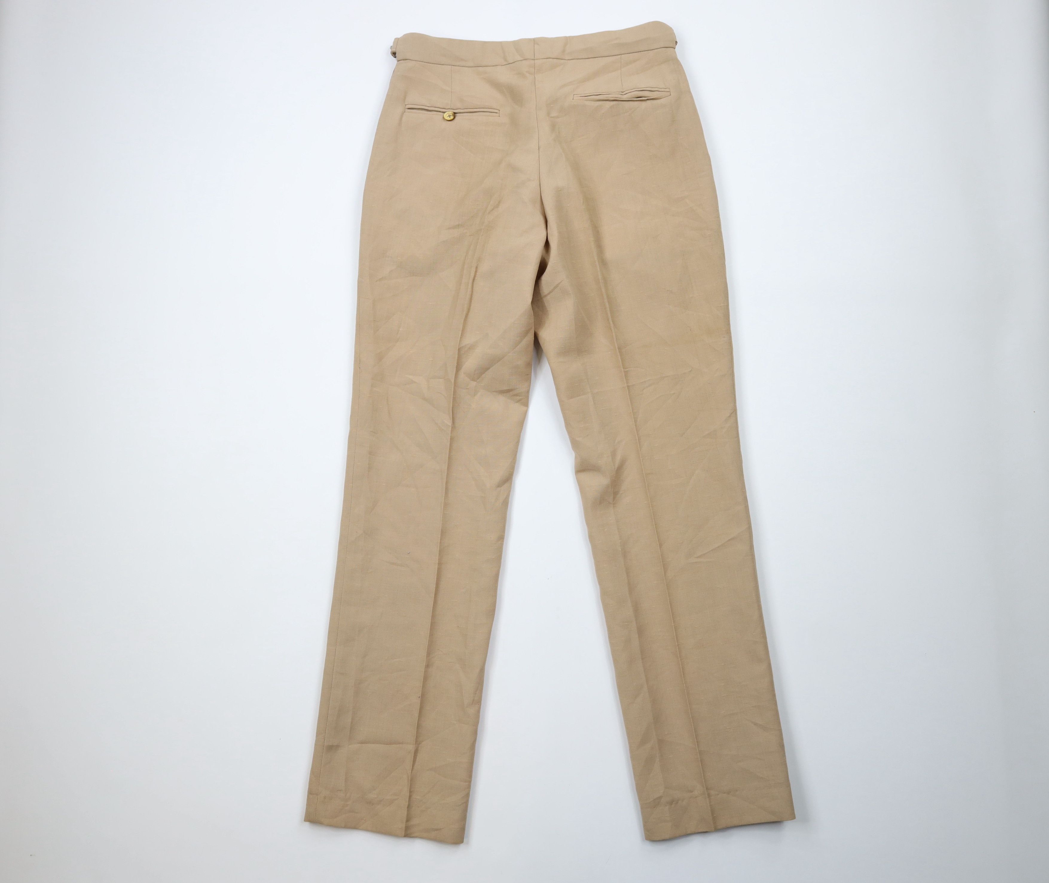 50s rayon gabardine slacks 絣 Vintage 50s Gabardine Rayon Drop Loop Slacks Pants Men 28x31