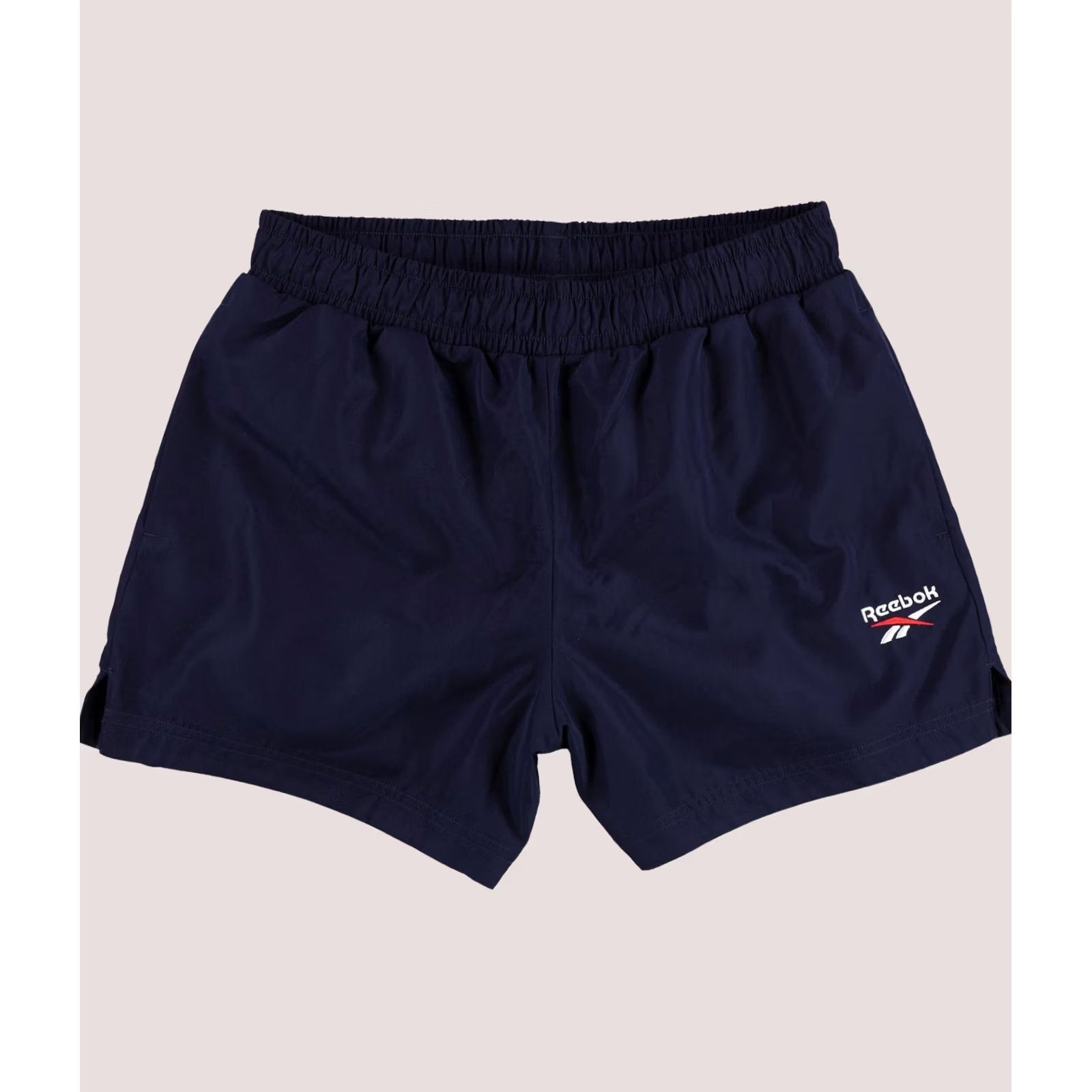 Reebok Reebok Womens Classic Woven Athletic Workout Shorts vecnav S Blue Bermuda Image Embroidered Front Pocket(s) Drawstring Slim Fits All Seasons Womens Size 28" / US 6 / IT 42 - 1 Thumbnail