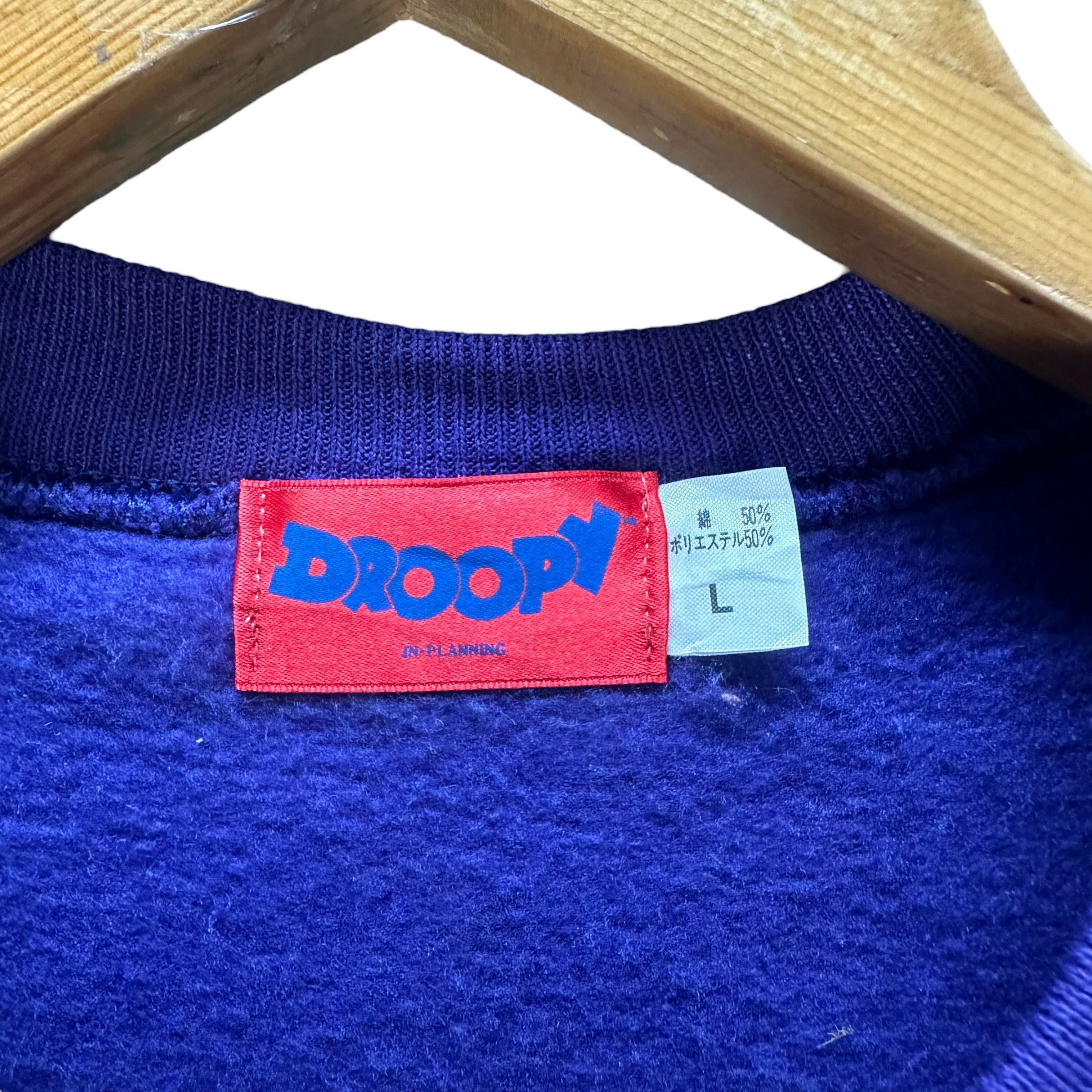 Cartoon Network 94's DROOPY STREET BASKET GRAPHIC SWEATSHIRTS #8907-037 Size US L / EU 52-54 / 3 - 8 Thumbnail