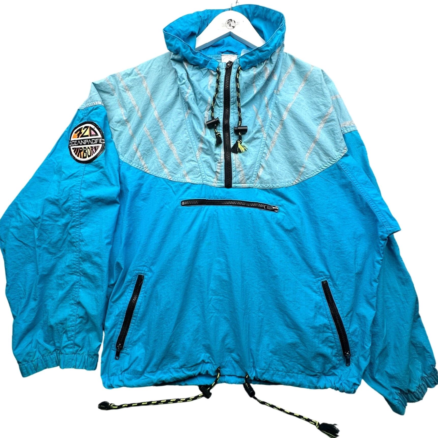Ocean Pacific VINTAGE Ocean Pacific 720 Airborne Anorak Windbreaker Jacket Mens Large Blue Size US L / EU 52-54 / 3 - 2 Thumbnail
