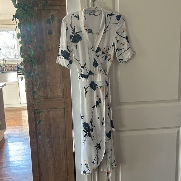 Ganni 🎀GANNI DALTON CREPE VANILIA KIMONO WRAP DRESS LADIES sz 38 Size XS / US 0-2 / IT 36-38 - 2 Thumbnail
