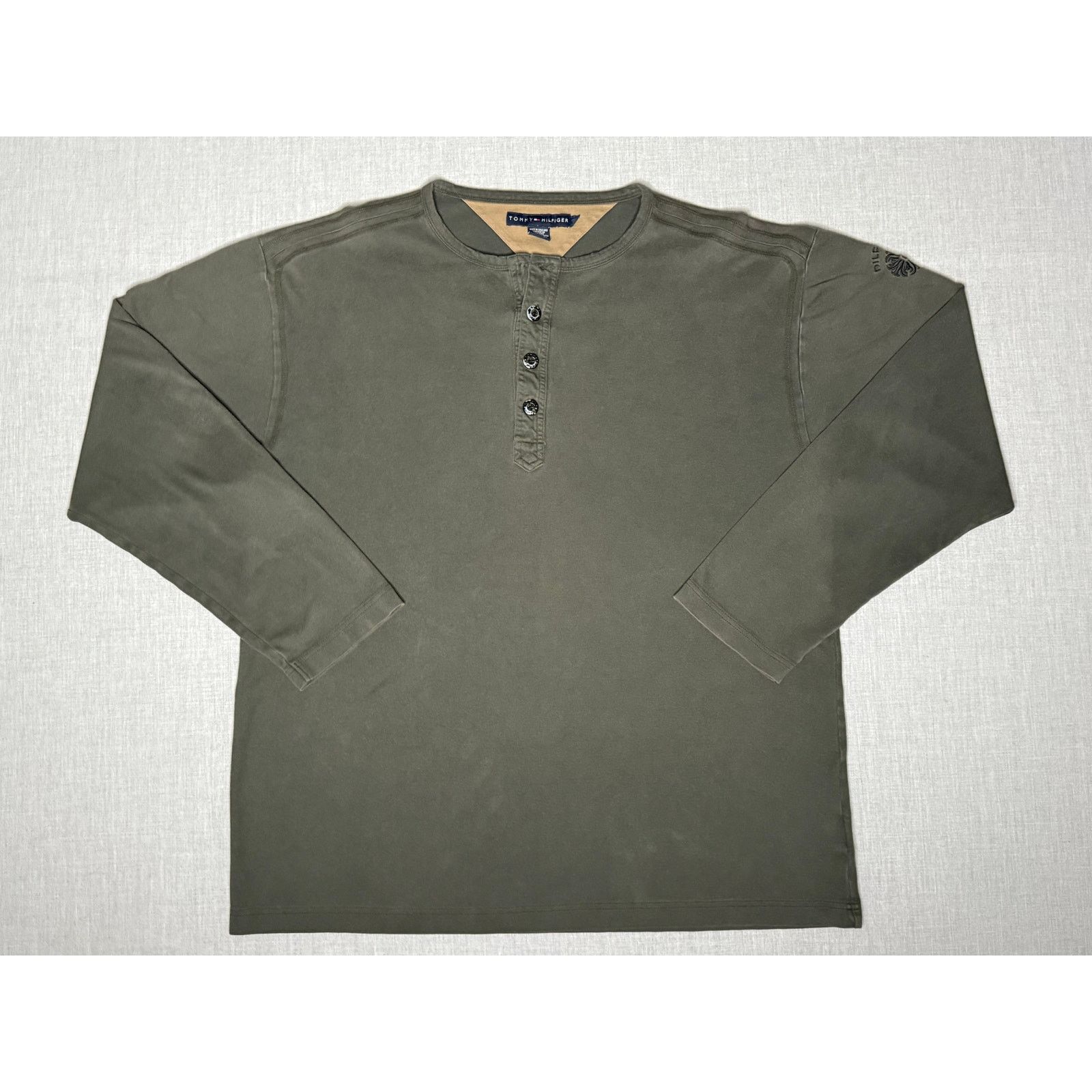 Tommy Hilfiger Tommy Hilfiger Elephant Henley Long Sleeve Shirt XL Size US XL / EU 56 / 4 - 1 Thumbnail
