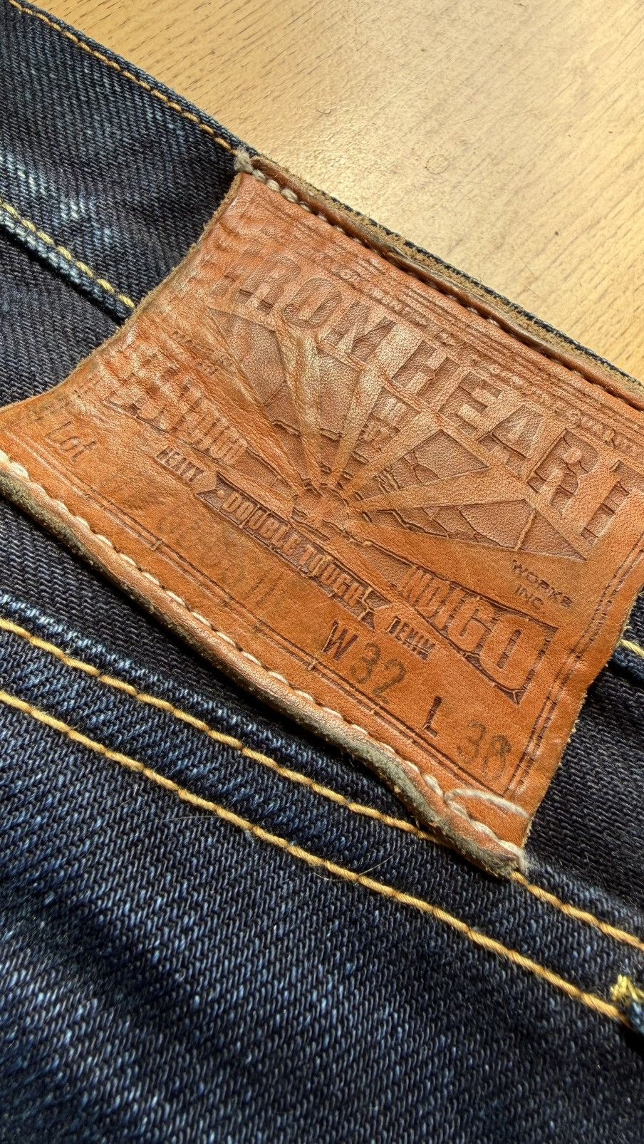 Iron Heart Iron Heart IH 666SII 18oz Double Indigo 32x29 Size US 32 / EU 48 - 4 Thumbnail
