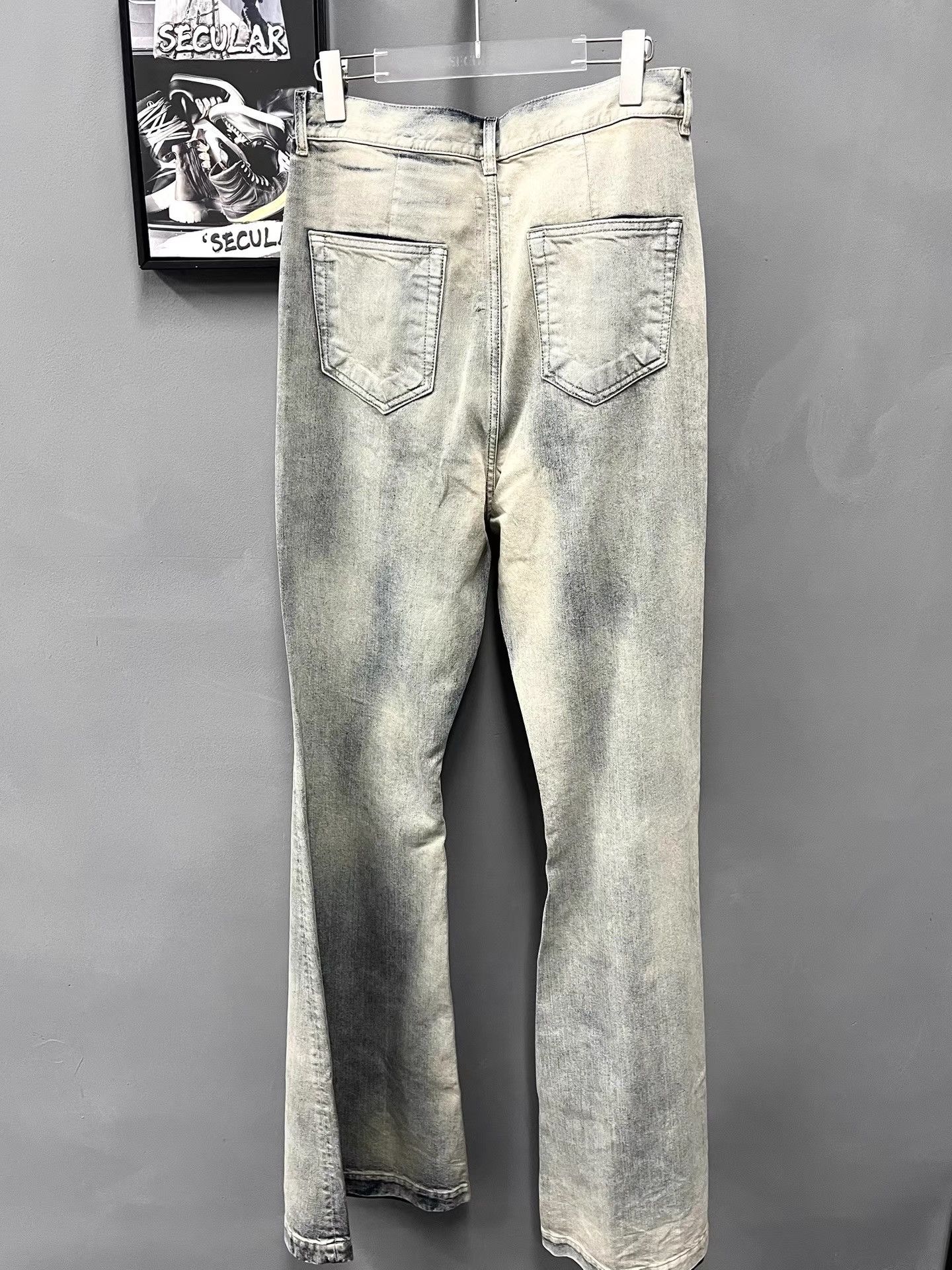 Rick Owens Rick Owens Bolan Bootcut Washed Blue Flare Jeans K34 Size US 29 - 7 Thumbnail