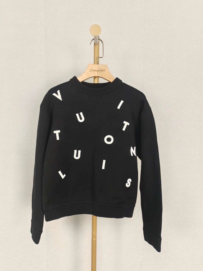 Louis Vuitton LV Black Crewneck Sweatshirt XS Size US XS / EU 42 / 0 - 1 Thumbnail