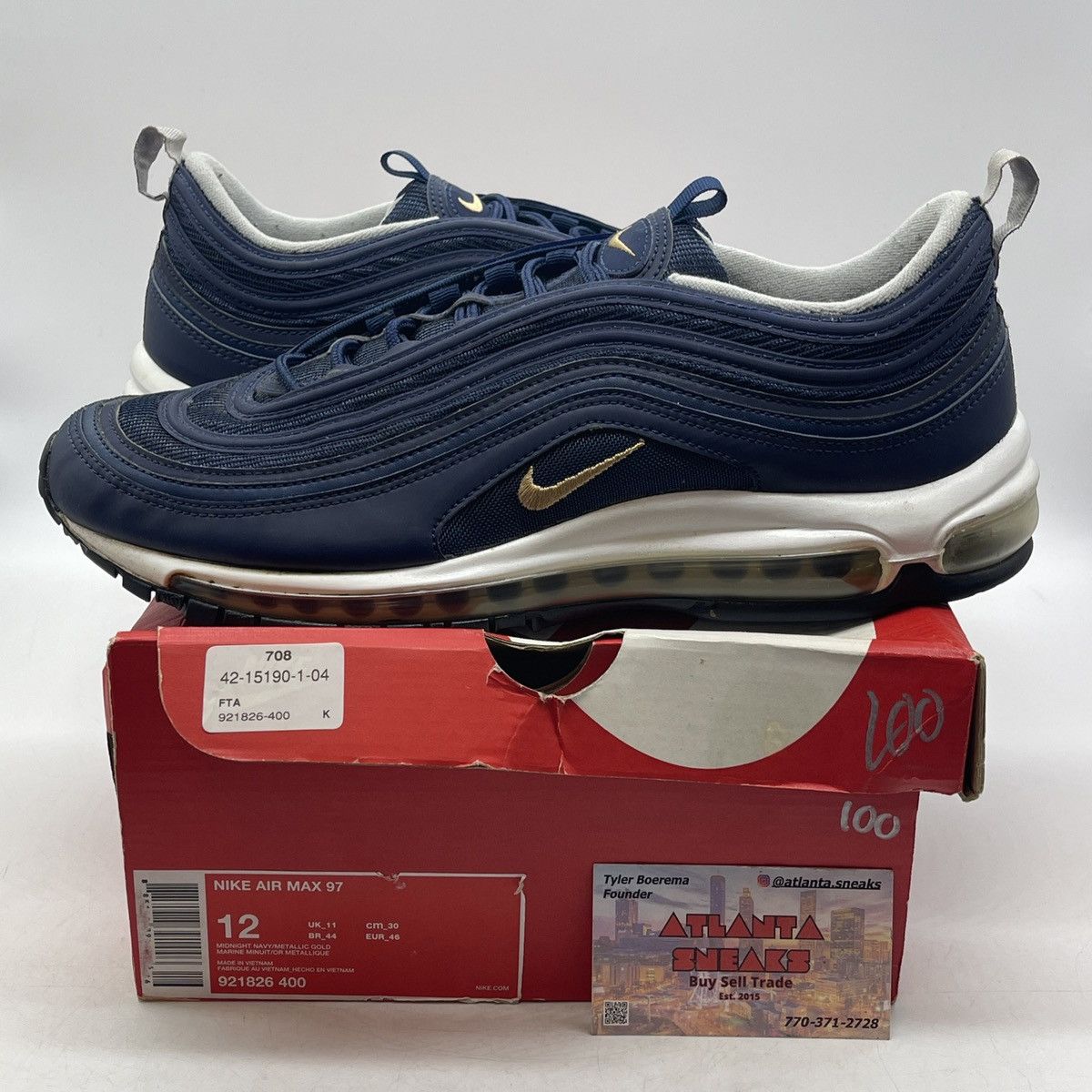 Nike Air max 97 midnight run Size US 12 / EU 45 - 1 Thumbnail