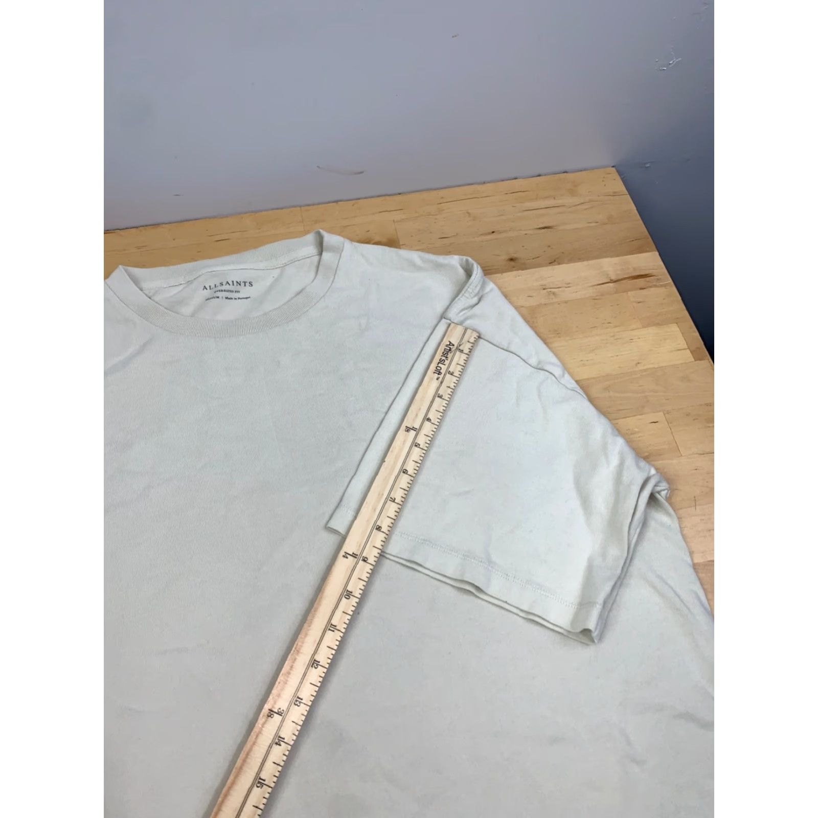 Allsaints AllSaints T-Shirt Mens M Beige Oversized Crew Neck Short Sleeve Vintage: No, Regular Fit, Cotton, 12136 Size US M / EU 48-50 / 2 - 5 Thumbnail