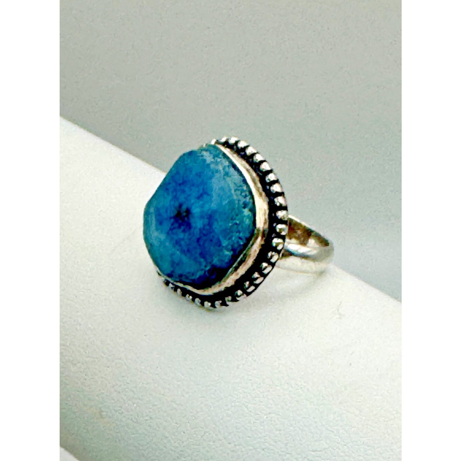 The Unbranded Brand Larimar .925 Stone Sz 6 - 6.62 Grams - Beautiful Piece Size ONE SIZE - 2 Thumbnail