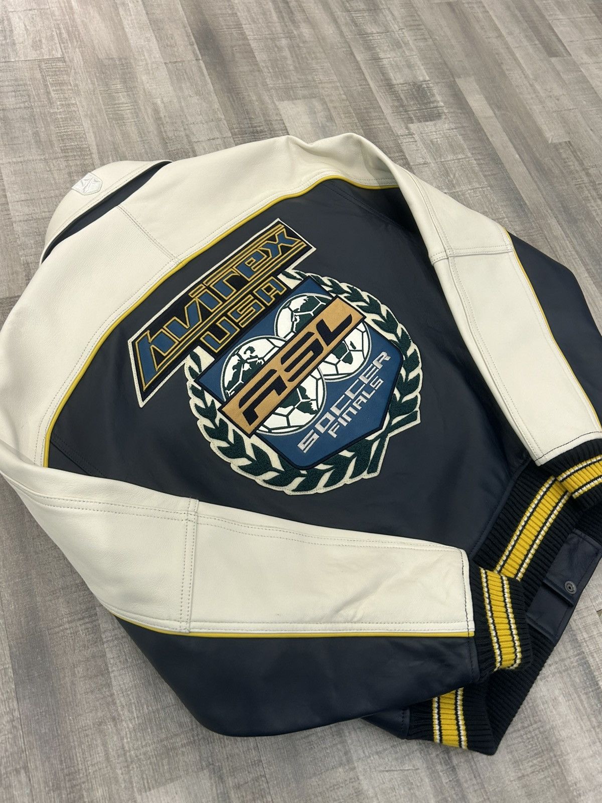 Avirex Avirex American Soccer League Leather Jacket Size US M / EU 48-50 / 2 - 6 Thumbnail