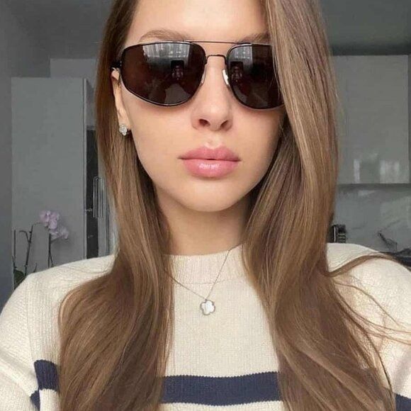 Bottega Veneta Bottega Veneta BV1125S 001 Sunglasses Black Aviator Frame Size ONE SIZE - 3 Thumbnail