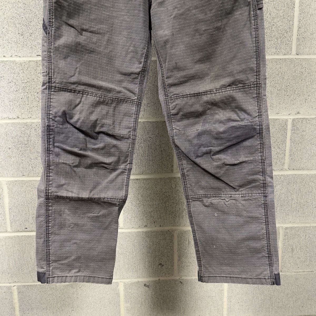 Vintage Thrashed Faded Distressed Dirty Stained Ripstop Work Pants Size US 34 / EU 50 - 3 Thumbnail