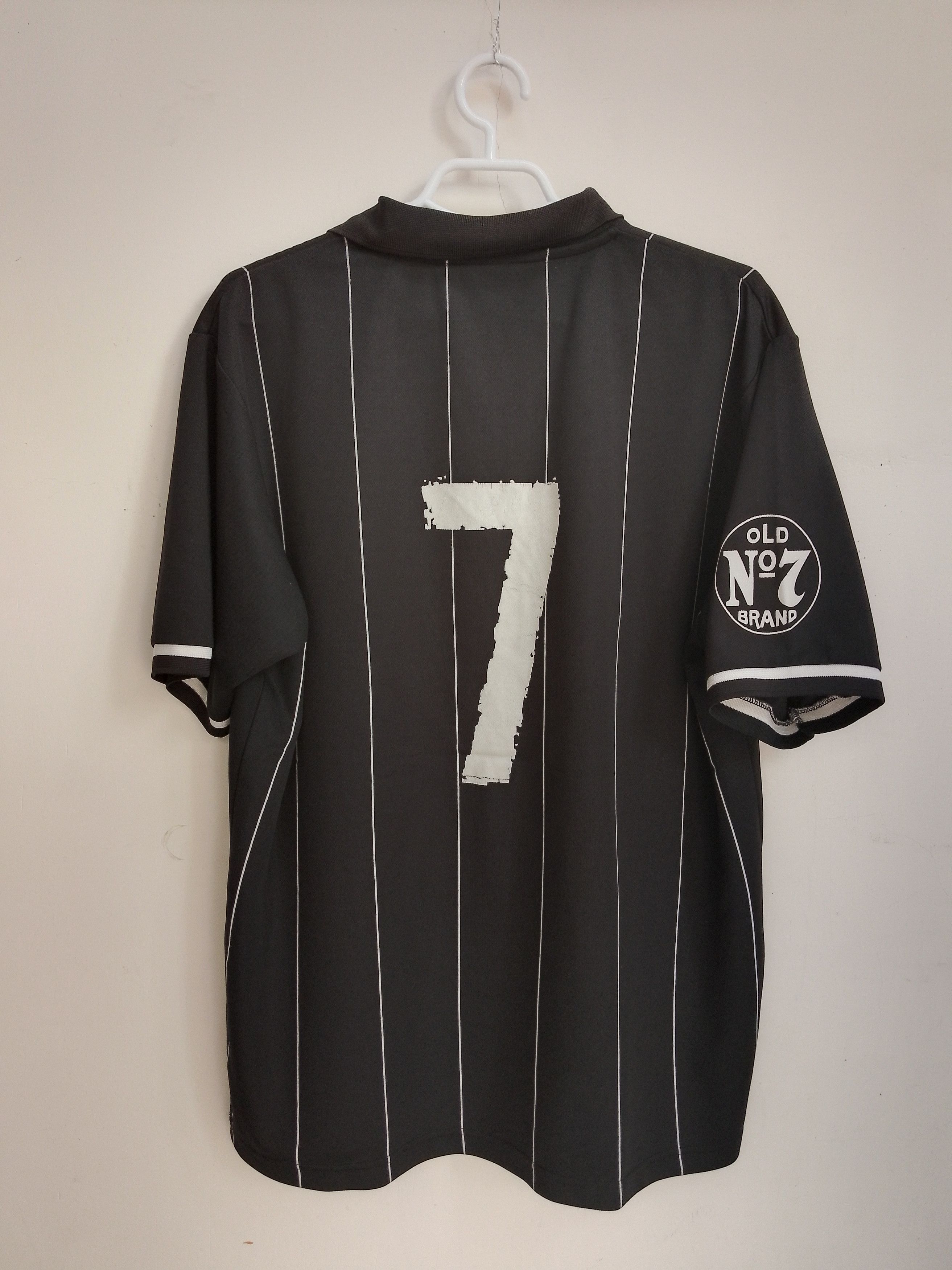Vintage Jack Daniels Lynchburg Pinstripes Soccer Jersey Size US XL / EU 56 / 4 - 4 Thumbnail