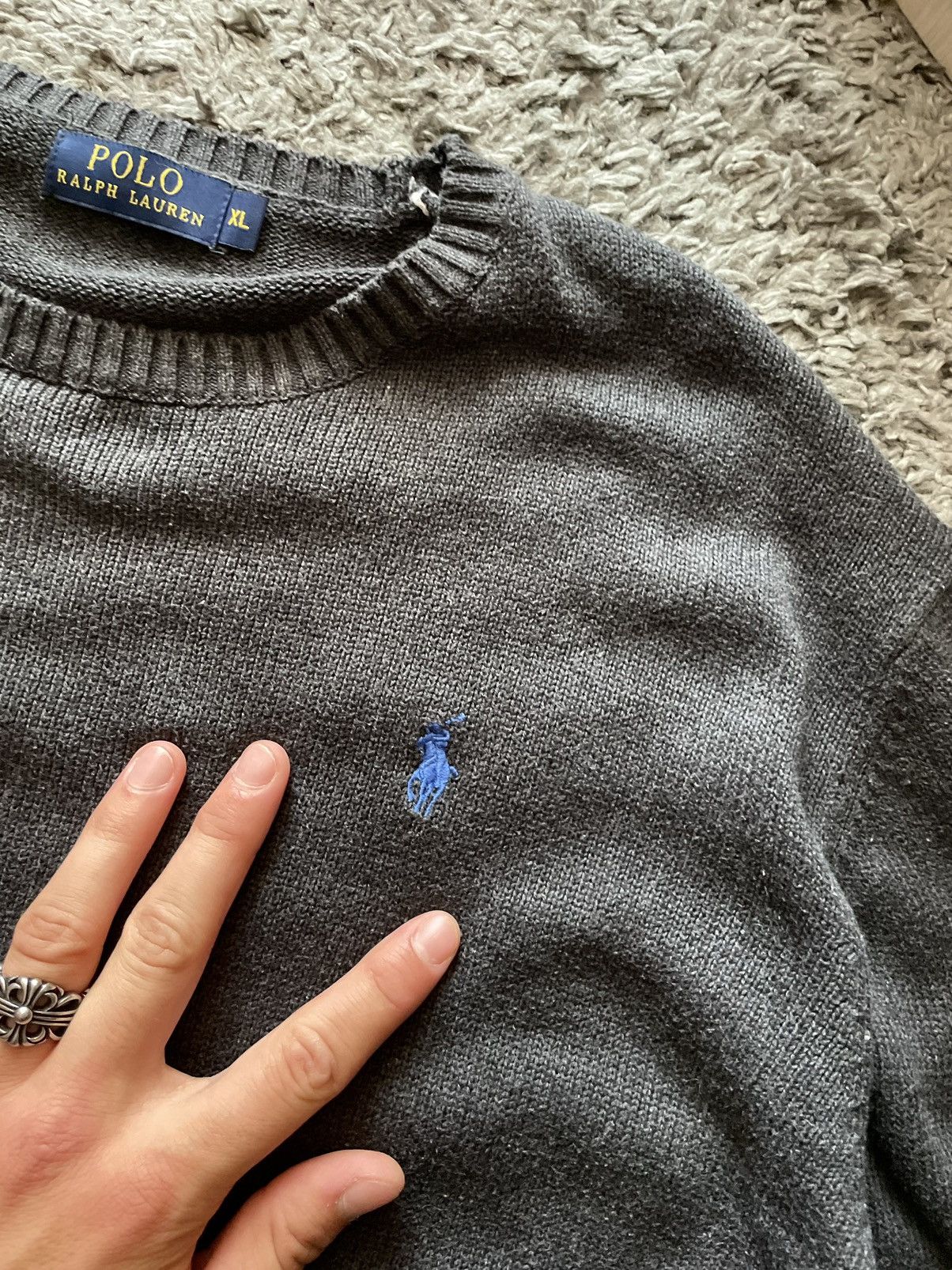 Polo Ralph Lauren × Vintage Polo Ralph Lauren Sweater Streetwear Vintage Basic Logo Rare Size US XL / EU 56 / 4 - 6 Thumbnail