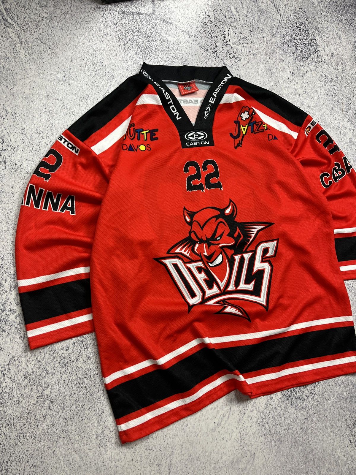 Sports Specialties × Vintage Vintage Cardiff Devils Ice Hockey Jersey G.Meier #22 Rare Size US XL / EU 56 / 4 - 3 Thumbnail
